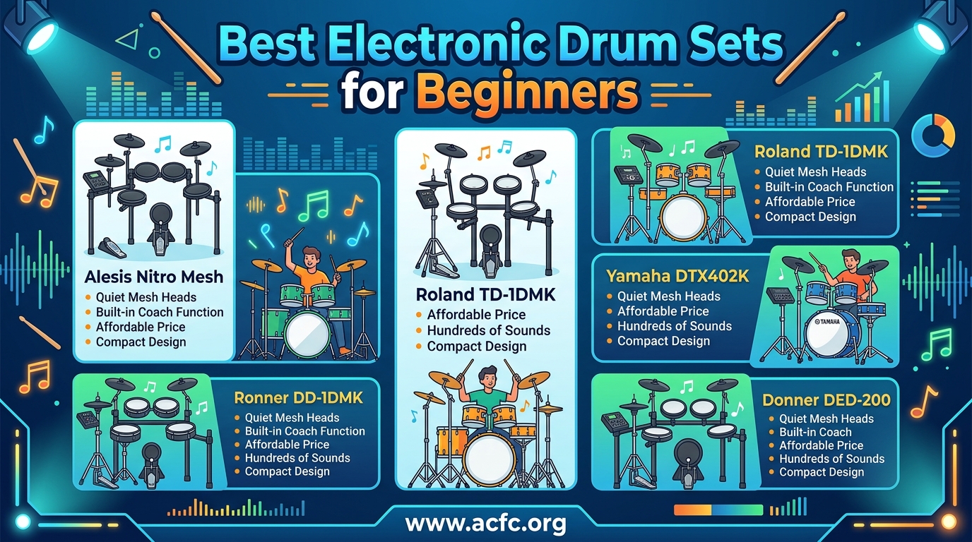 Best Electronic Drum Sets for Beginners