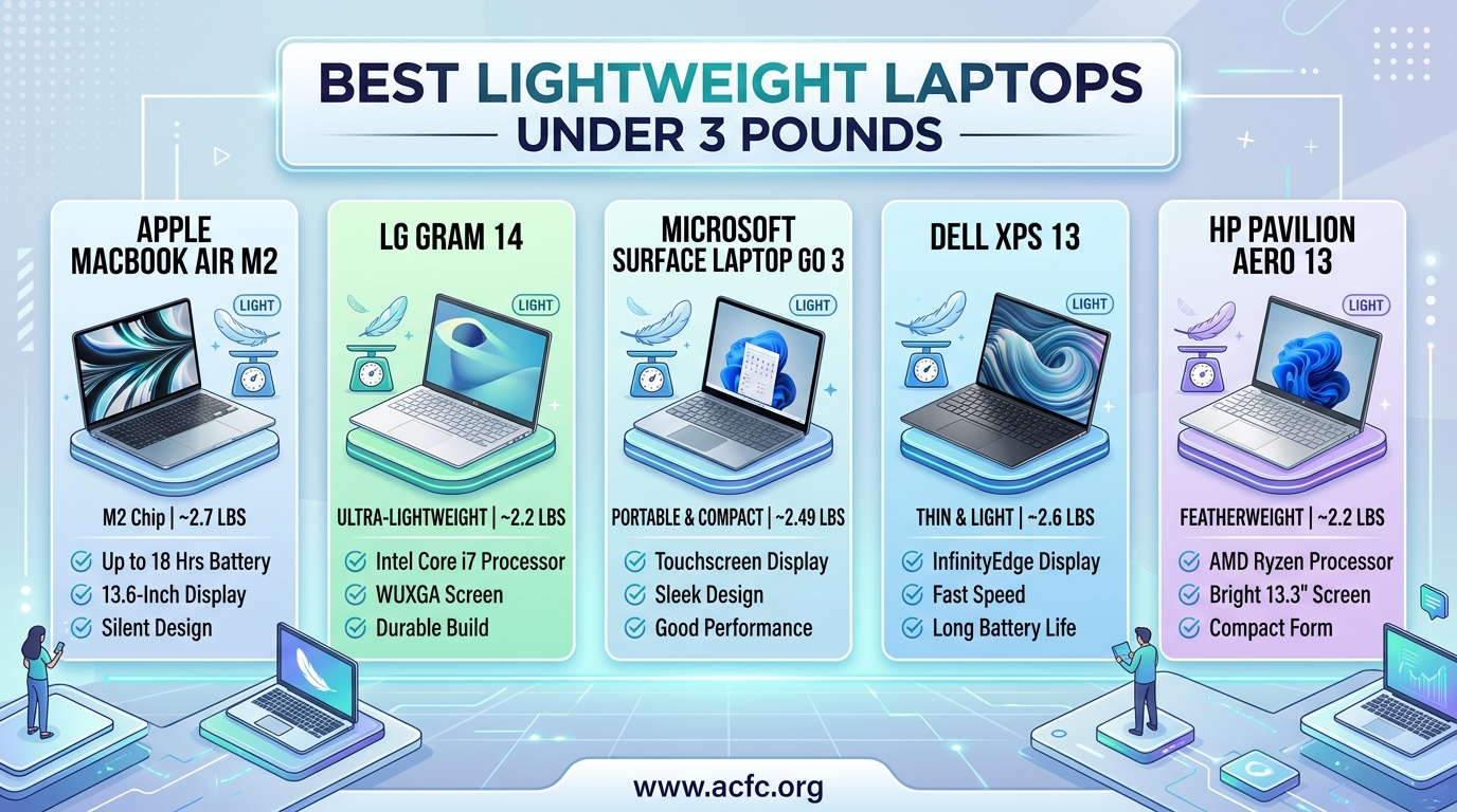 Best Lightweight Laptops Under 3 Pounds