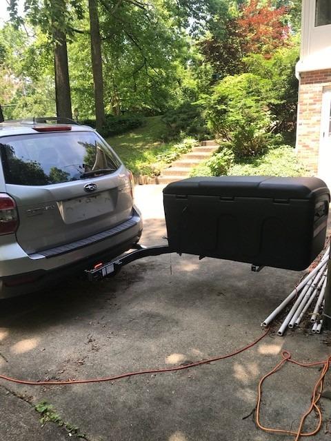 StowAway Max Hitch Cargo Box with Swingaway Frame, Black customer photo 2