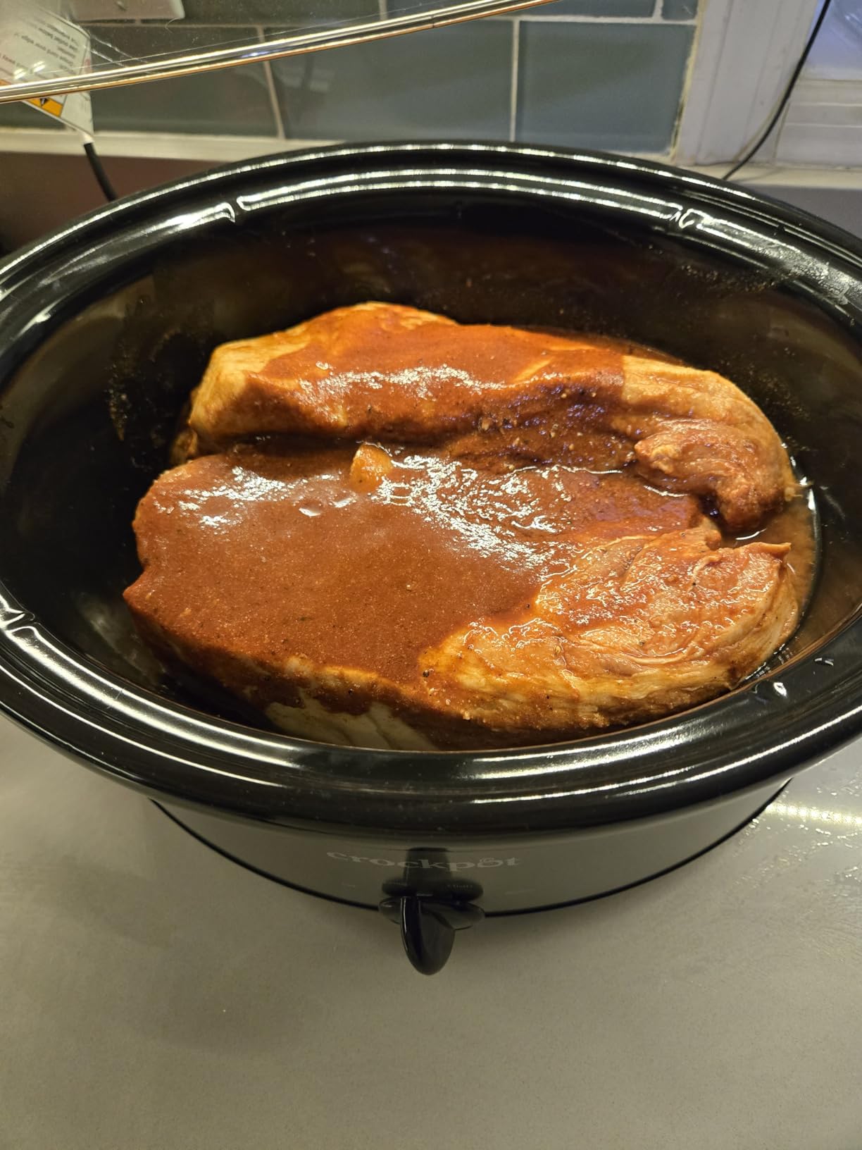 Crock-Pot 7-Quart Manual Slow Cooker, Family Size Serves 8+ People & Fits 6-lb Roast, Removable Stoneware with Warming Setting, Dishwasher Safe, Stainless Steel customer photo 1