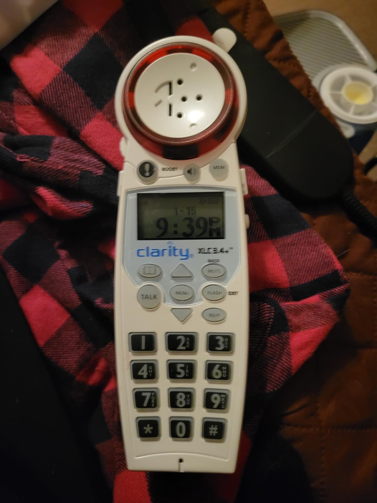 Clarity XLC3.4+ Amplified Cordless Landline Phone for Seniors, Elderly, Hard of Hearing, Hearing Impaired | Portable 50dB Home Phone w/Built-in Telephone Amplifier, Loud Ringer, Talking Caller ID customer photo 2