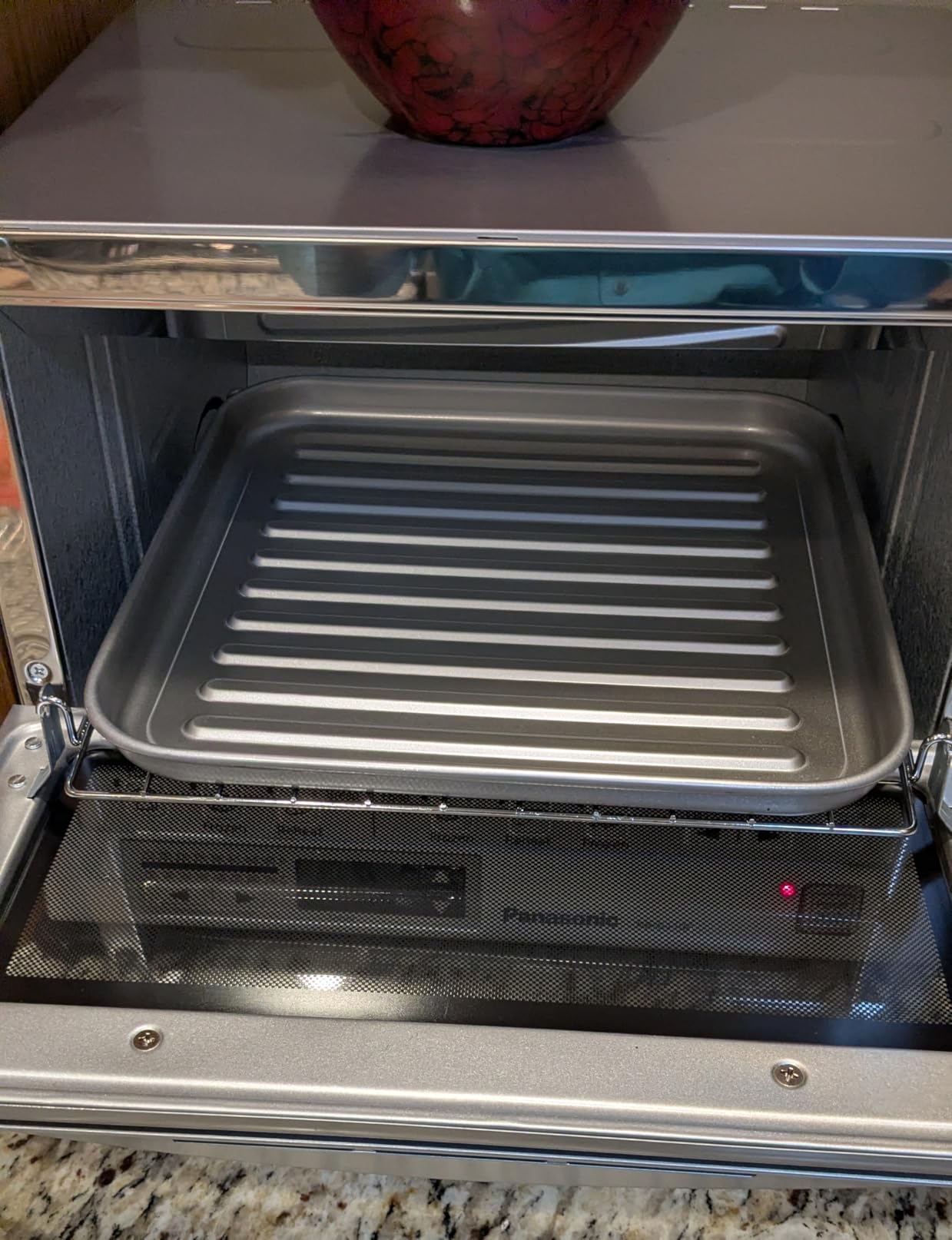 Panasonic FlashXpress Toaster Oven Countertop, 4-Slice Compact, Double Infrared Heating, NB-G110P customer photo 2
