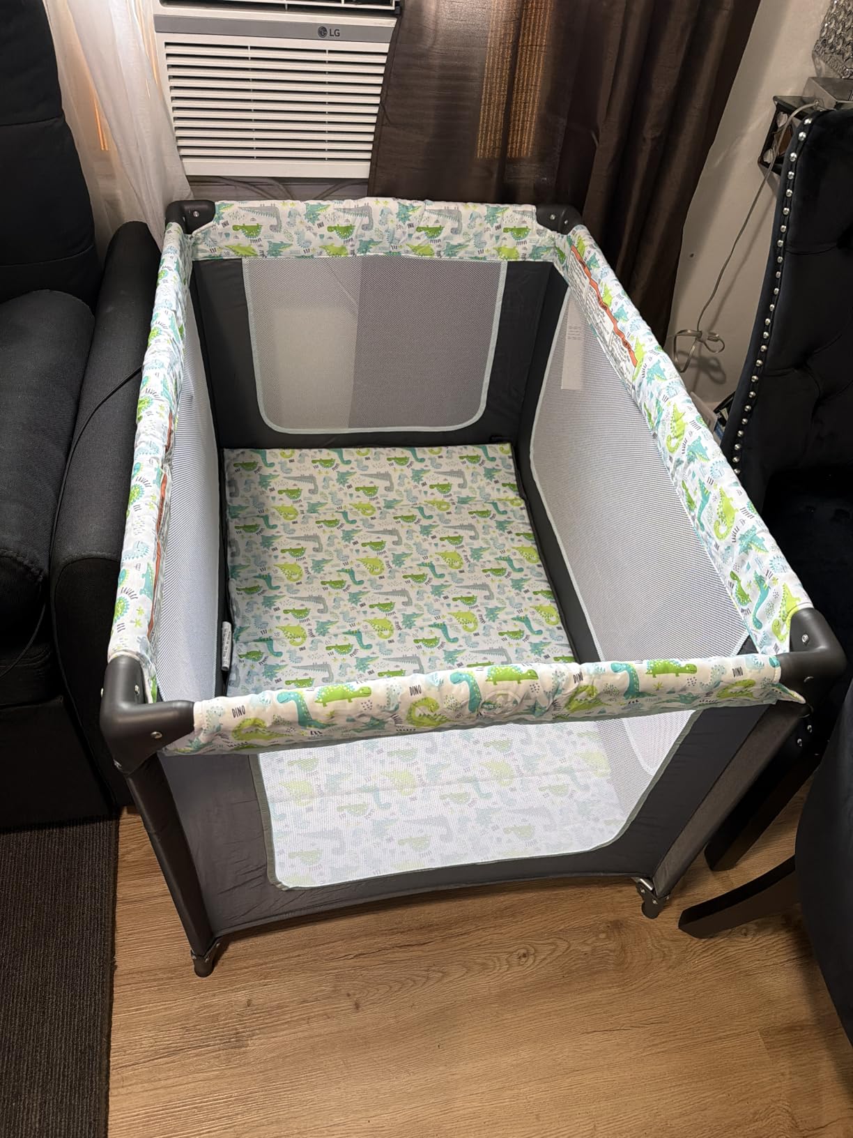 Dream On Me Zodiak Baby Playard, Breathable Mesh Sides, Soft Comfortable Mattress, Quick & Easy to Fold with Travel Carry Bag customer photo 2