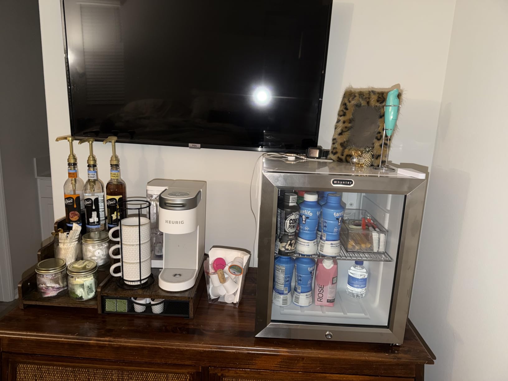 Whynter Beverage Refrigerator with Double-Layer Glass Door, 127-Can 3.1 Cu Ft Freestanding Drink Mini Fridge, BR-130SB, Stainless Steel customer photo 2