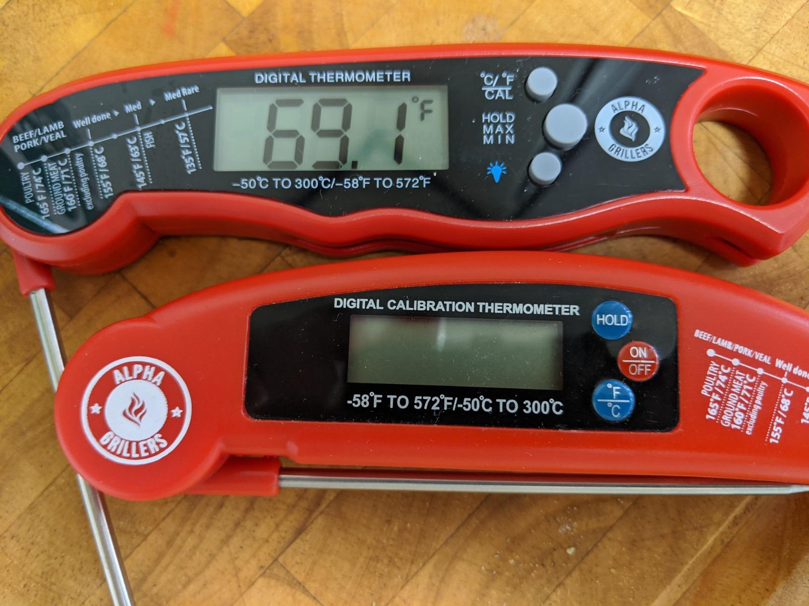 Alpha Grillers Meat Thermometer Digital - Instant Read Food Thermometer for Cooking & Grilling - Professional Kitchen Birthday Gifts for Men, Him, Dad, Husband, Boyfriend customer photo 2