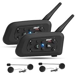EJEAS V6 Pro Motorcycle Bluetooth Headset, Upgraded 2 Riders Intercom Helmet Communication System with Auto-Answering Call and Noise Reduction, 2 Pack customer photo 1