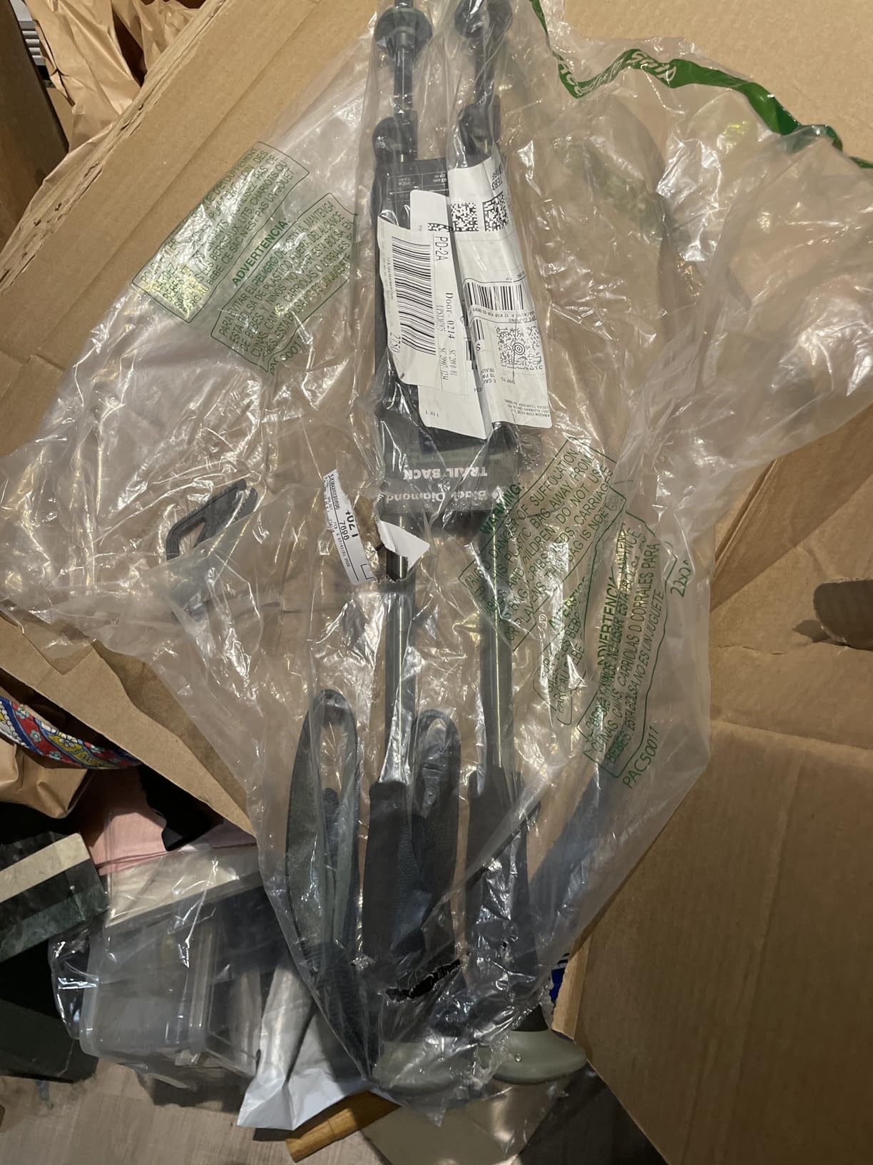 Black Diamond Trail Back Trekking Poles (Pair) - Durable Aluminum - FlickLock Adjustability customer photo 2