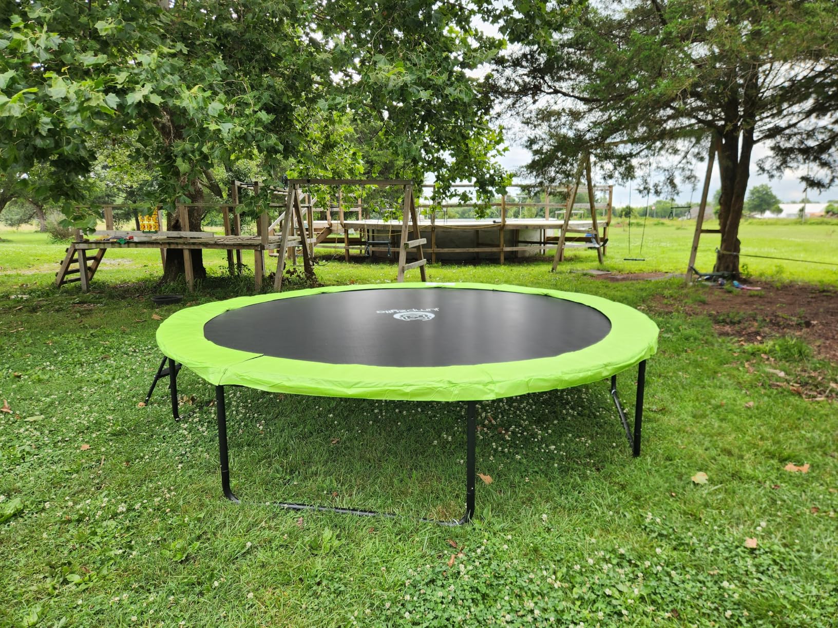 JUMPZYLLA Outdoor Trampoline with Net, 8FT 10FT 12FT 14FT 15FT 16FT customer photo 2