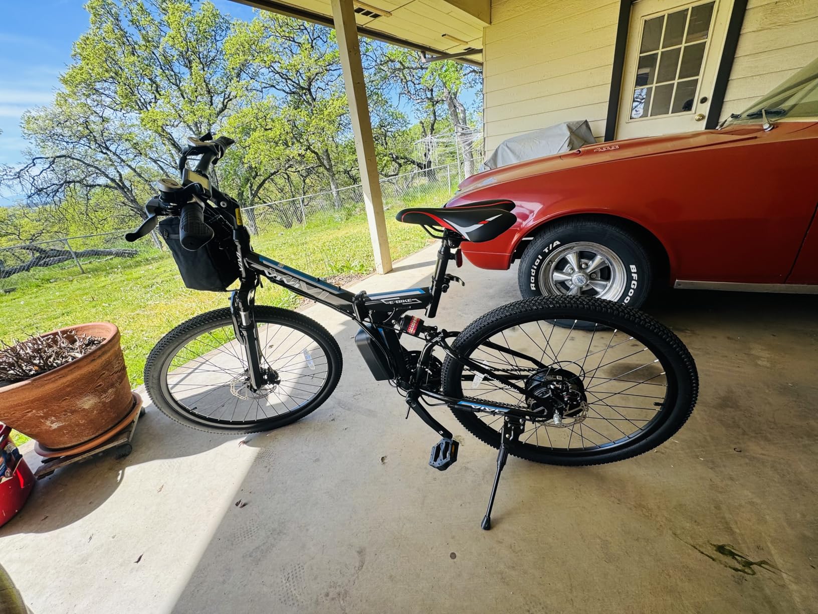 Vivi Electric Bike for Adults, 750W Peak 500w Rated Folding Electric Pedal Assist 26'' Commuter Ebike 20MPH Bicycles with Removable Battery Up to 55 Miles, Dual Shock Absorber, Certified to UL2849 customer photo 1