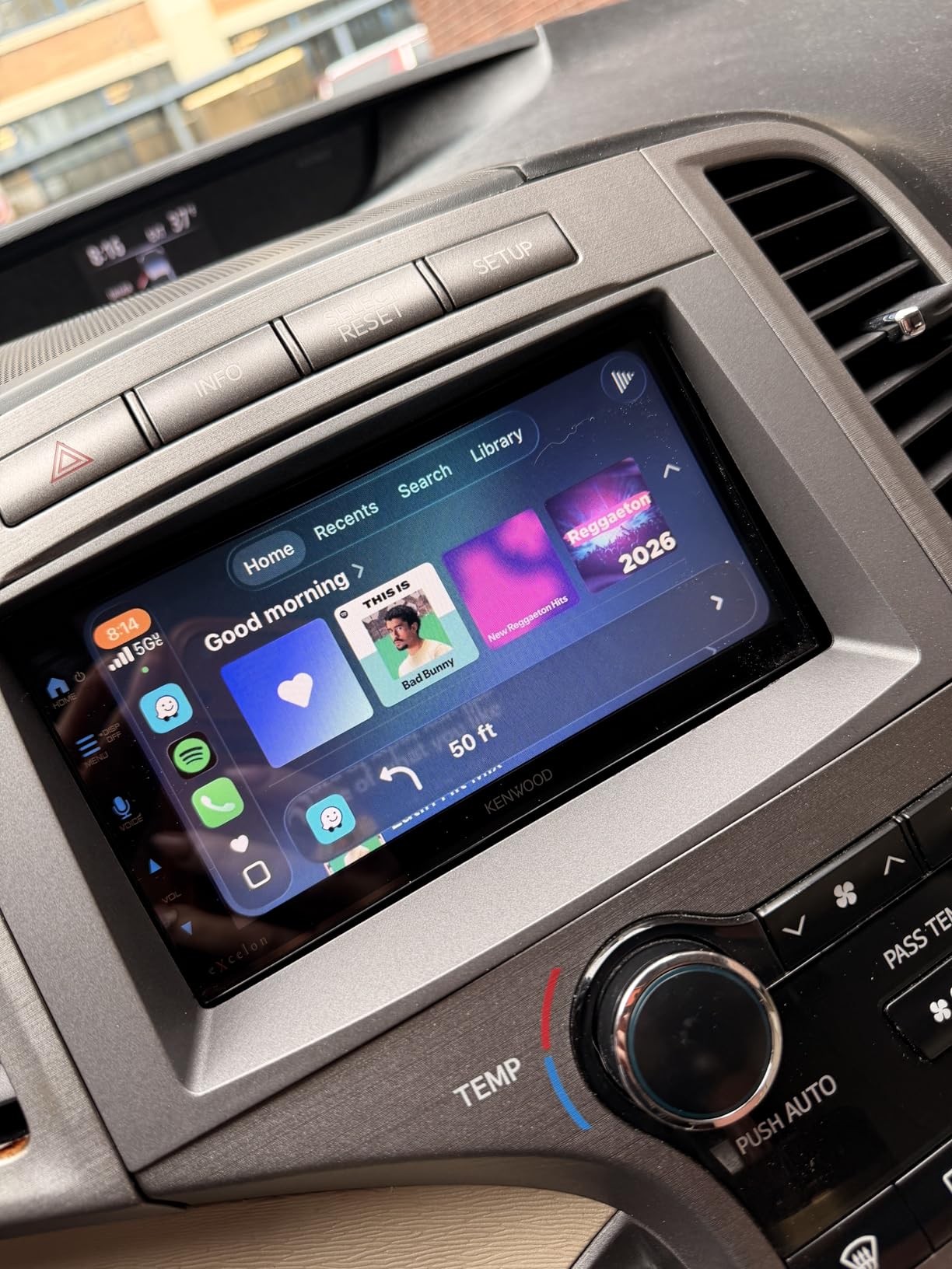 Kenwood DMX809S eXcelon 6.95-Inch Capacitive Touch Screen Car Stereo, Wireless and Wired CarPlay and Android Auto, Bluetooth, AM/FM HD Radio, USB Port, Double DIN customer photo 2
