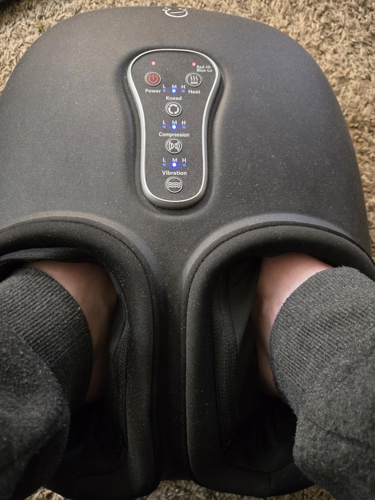 COMFIER Shiatsu Foot Massager with Fast Heat, Kneading Rolling Compression, Extra Vibration, FSA Eligible HSA Store, Plantar Fasciitis, Neuropathy Pain, Bigger Size 13IN customer photo 2