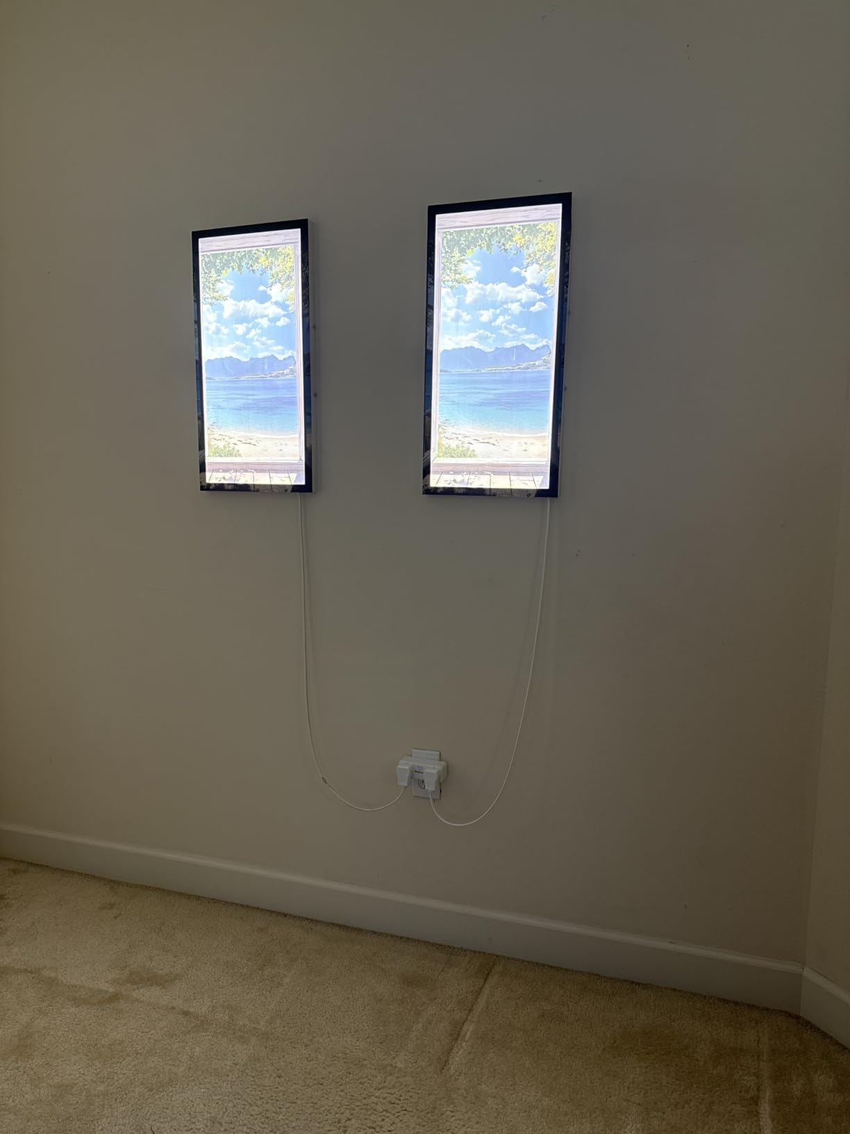 1x4 Led Flat Panel Light Surface Mount 2-Pack, 40W/4980LM, 5CCT Selectable, ETL customer photo 1