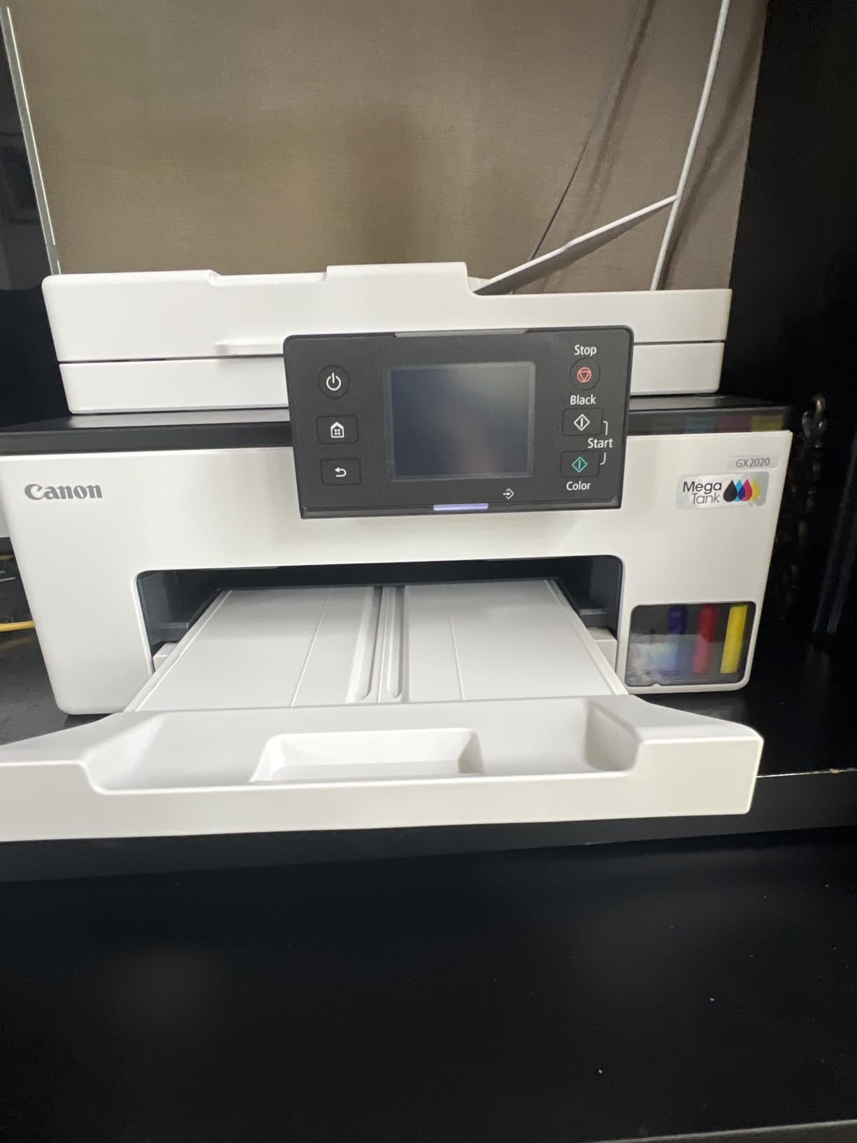 Canon MegaTank MAXIFY GX2020 All-in-One Wireless Color Printer - Print, Copy, Scan with Duplex Printing - Refillable Tank System, Compact Desktop Design - Wireless Print Scan Copy for Home & Office customer photo 2