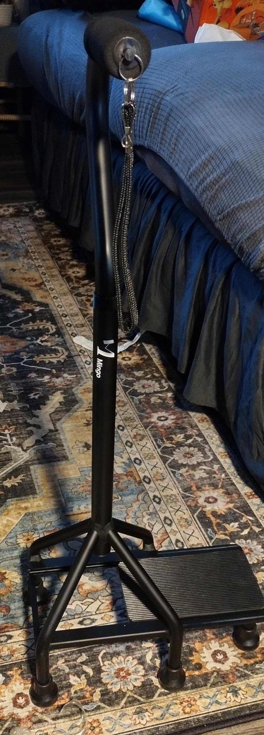 MMingo Adjustable Stair Climbing Assist Cane for Seniors, Non-Slip Walking Aid for Stability and Mobility on Stairs, Walk Up and Down with Ease customer photo 1