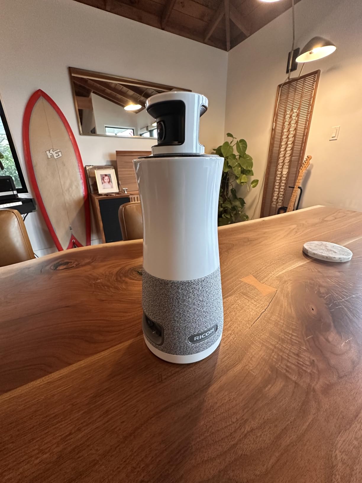 Ricoh Meeting 360 - 360 Degree Conference Room Camera - AI-Powered - Active Speaker Focus - USB-C Bus Powered - Zoom Certified - Works with Microsoft Teams, Google Meet, Cisco Webex customer photo 2