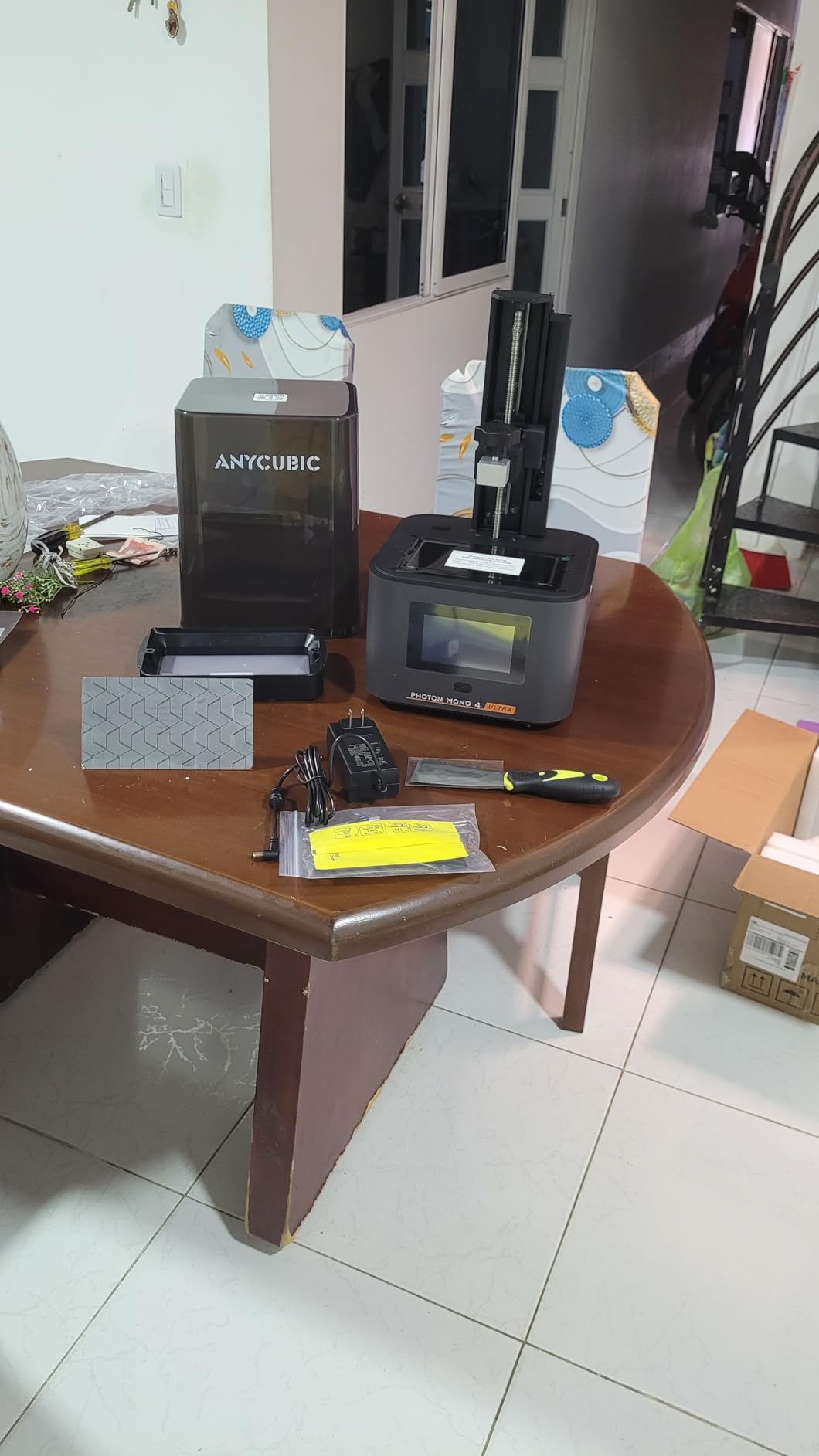 ANYCUBIC 10K Resin 3D Printer, Photon Mono 4 Ultra 7'' LCD Mono Screen with COB Light Source, Max Printing Speed Up to 120mm/h, HD Touchscreen with 8 Languages, 6.04'' x 3.42'' x 6.49'' Printing Size customer photo 2
