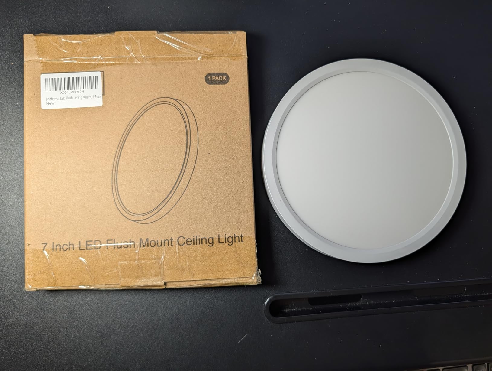 Brightever 4Pack LED Flush Mount Ceiling Light Fixture, 12 Inch 24W, 3200LM, Dimmable & 2700K-6500K 5 Color Selectable customer photo 1