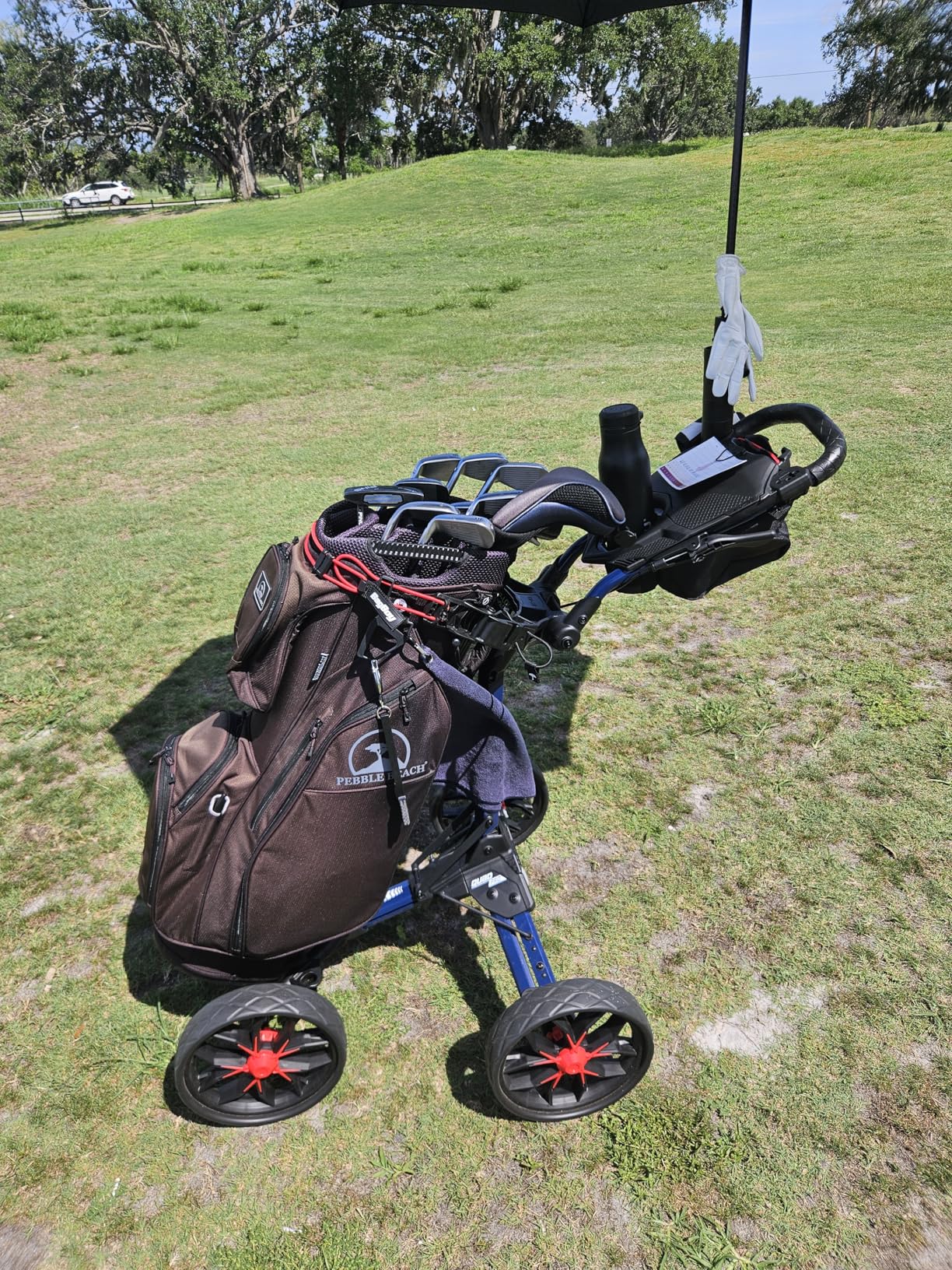 Bag Boy Quad Pro Push Cart, Black/Slate customer photo 1