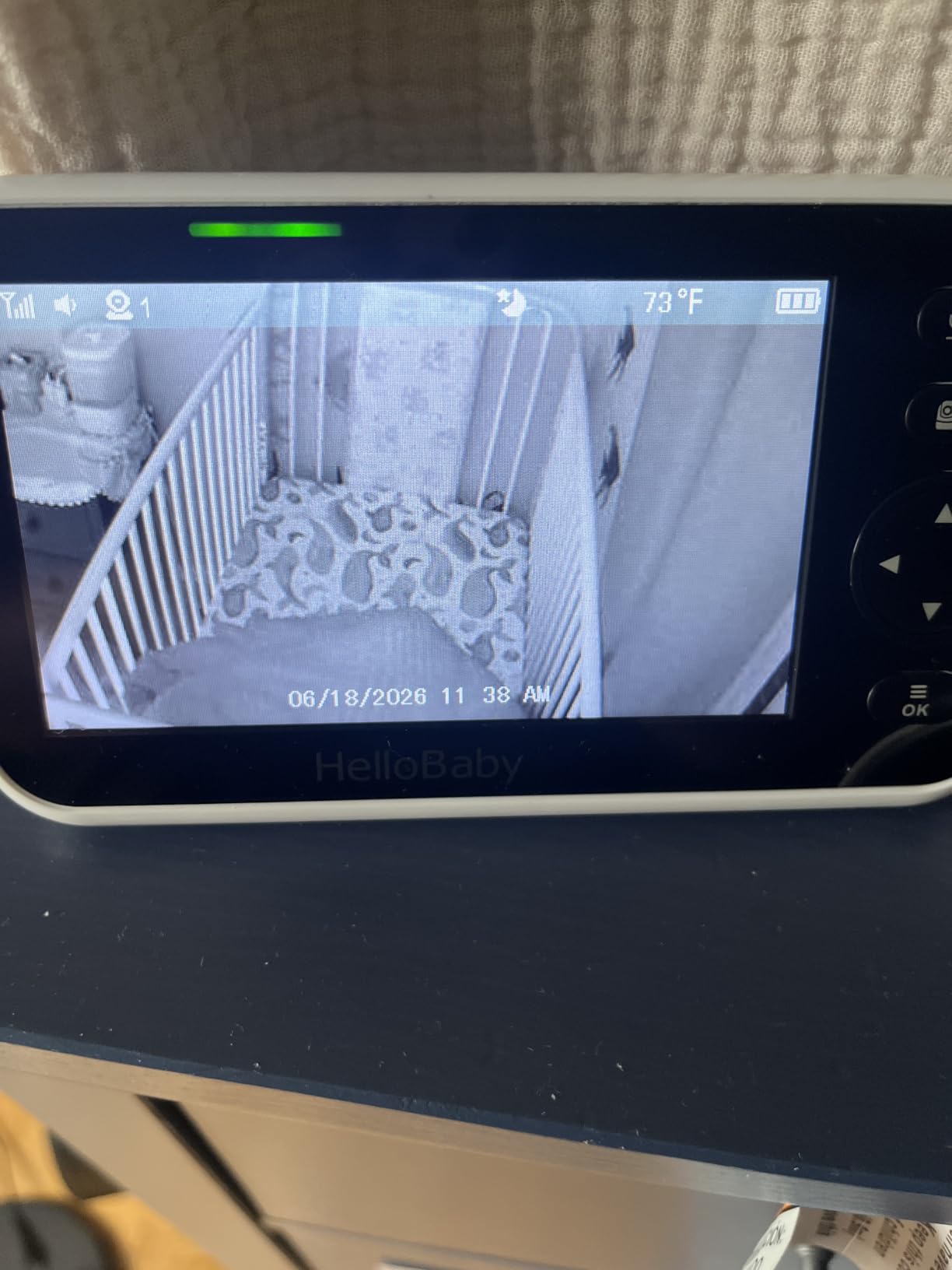 HelloBaby 6'' World First IPS 30H Battery Split-Screen Video Baby Monitor with Camera and Audio, No WiFi, Pan-Tilt-Zoom, VOX, 2-Way Talk, Night Vision, 8 Lullabies, 1000ft, for New Parents/Elderly customer photo 2