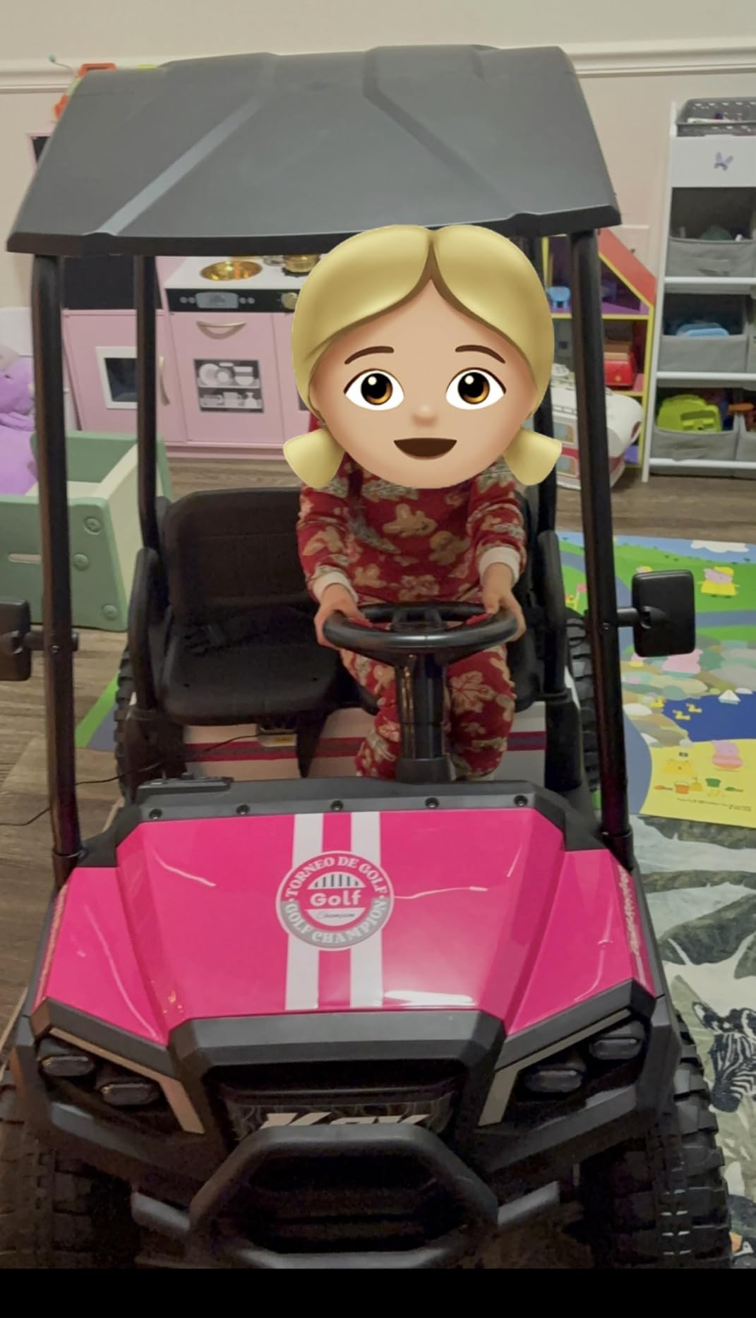 LIGIANT 24V Ride on Toys for Big Kids, 4-Seater Kids' Car, Golf Cart Max. Capacity: 264 Lbs(4 Kids), 4WD Ride on Car w/Remote Control, Detachable Awning, Spring Suspension, Music/Story/Power Display customer photo 1