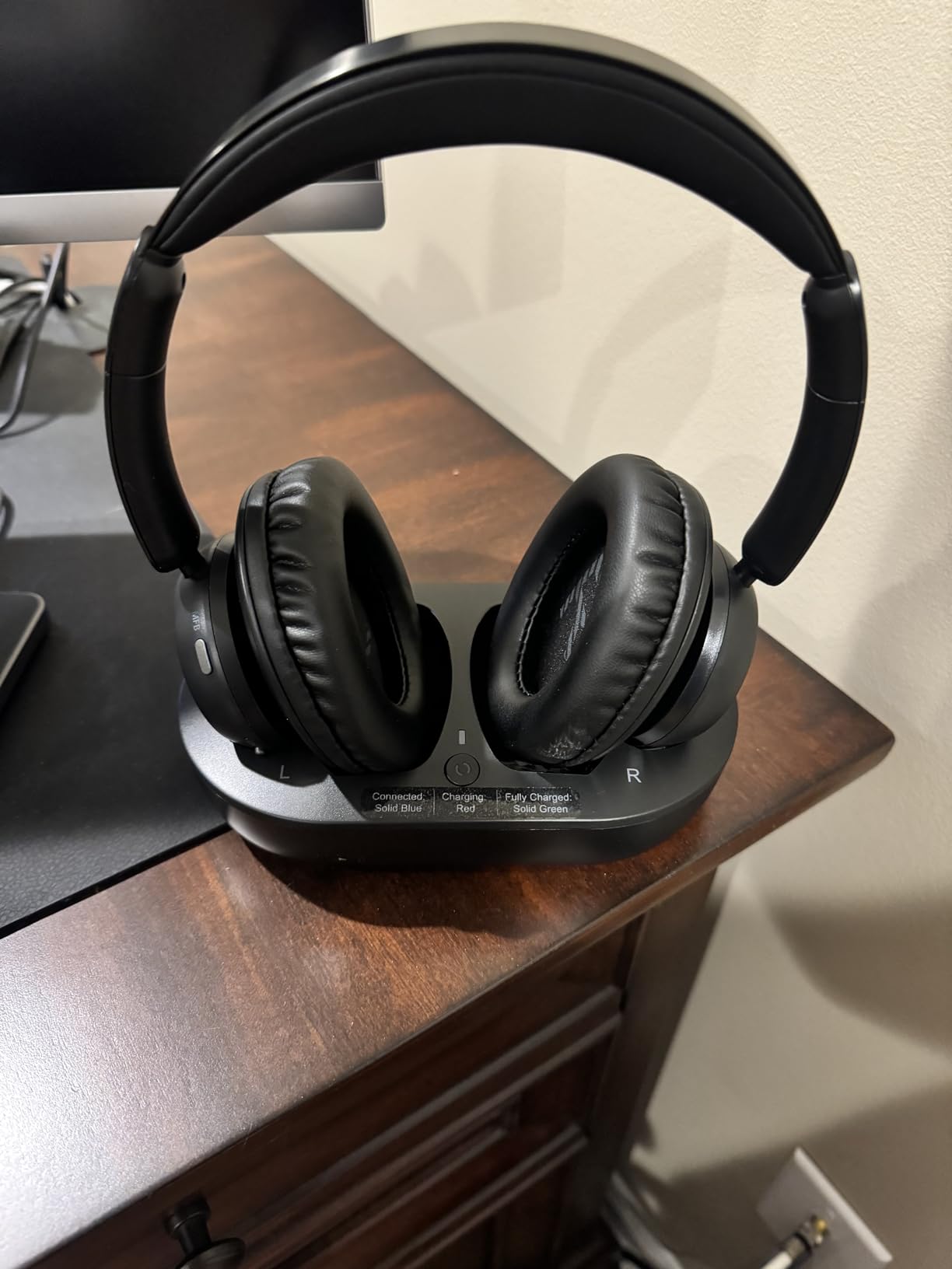 ANSTEN Wireless Headphones for TV with Universally Compatible Transmitter Charging Base, TV Headphone Wireless for Seniors, Bluetooth Headphones No Delay, 35 Hrs Audio Playtime, Plug n Play customer photo 2