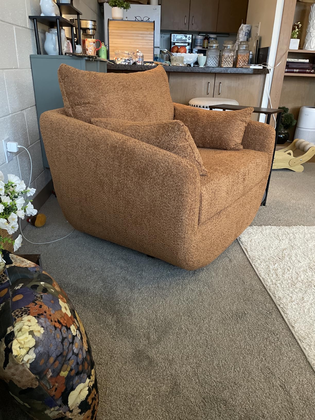 360 Degree Swivel Accent Armchair, 39.3