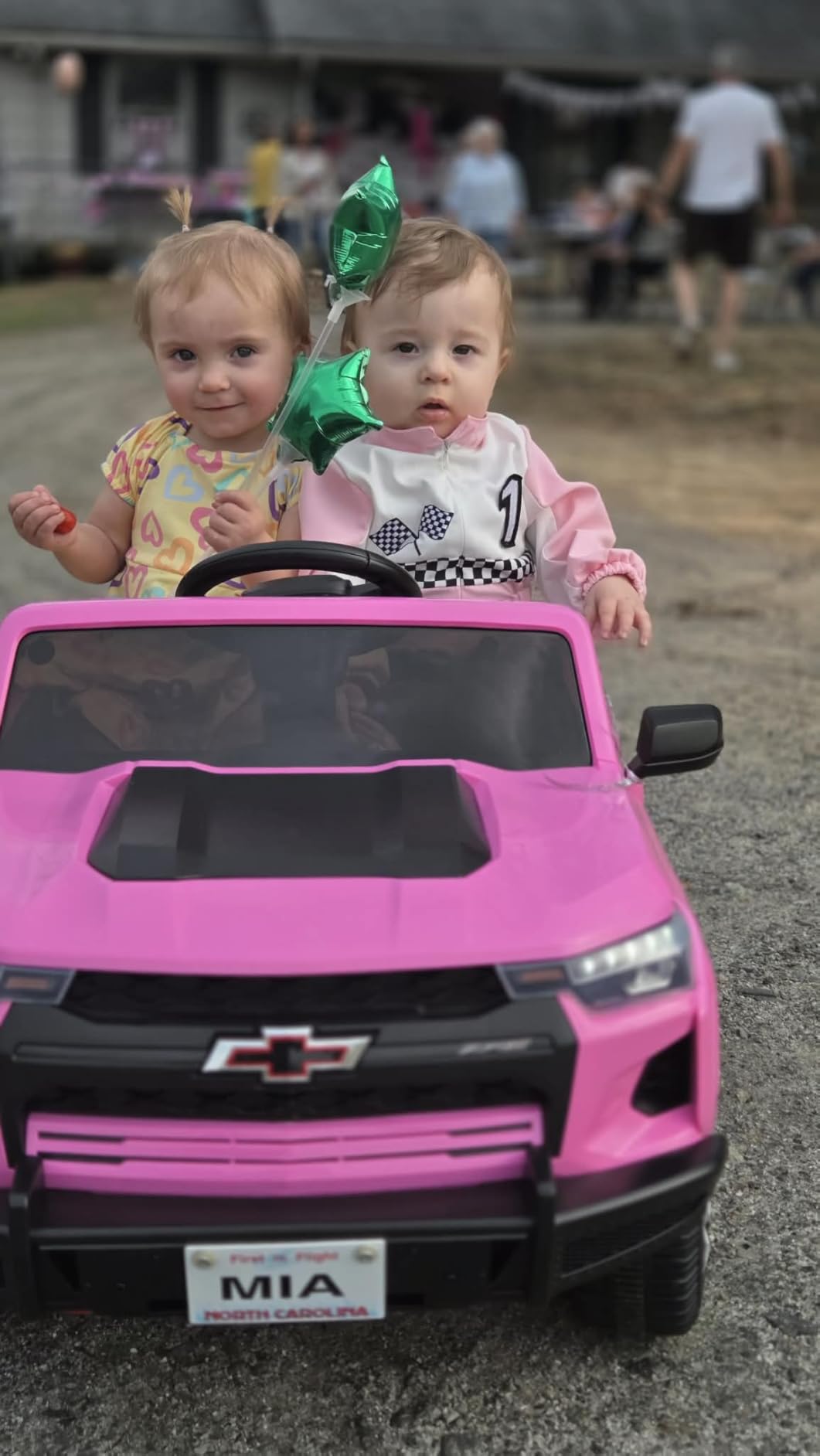 Winado Licensed Chevrolet Colorado Electric Car for Kids, 12V Ride on Toys for Toddlers with Remote Control, Battery Powered Electric Car Ride On Vehicle w/Bluetooth, Soft Start, LED Lights - Pink customer photo 2