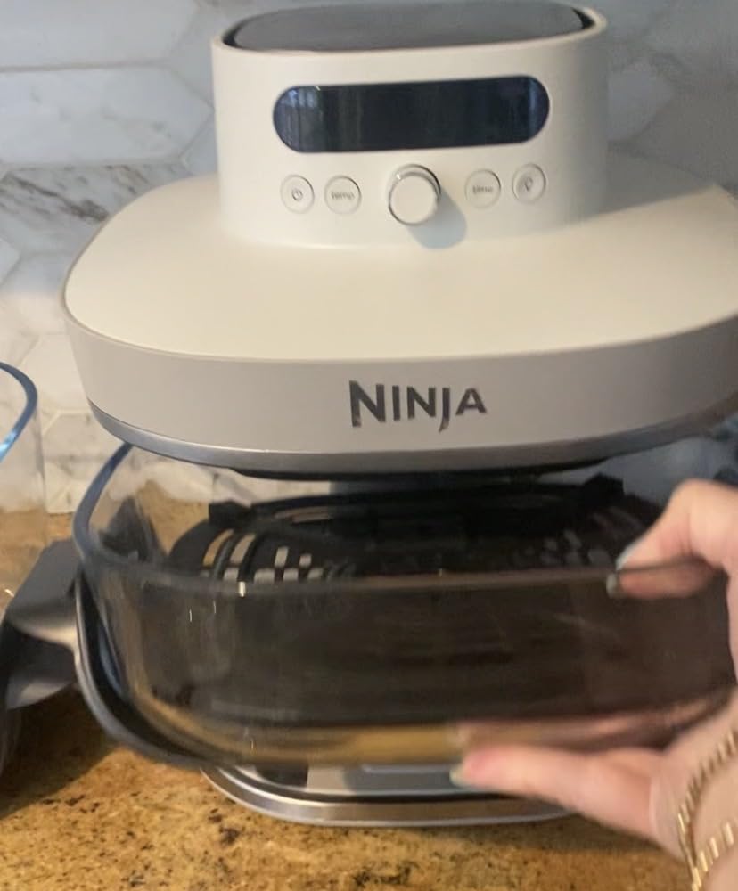 Ninja Crispi Pro 6-in-1 Glass Air Fryer | With Nontoxic, 6qt & 2.5qt Containers & Lids | Microwave, Freezer, Dishwasher Safe | 450F Max Temp | 1800 Watt | Cyberspace | AS101CY customer photo 1