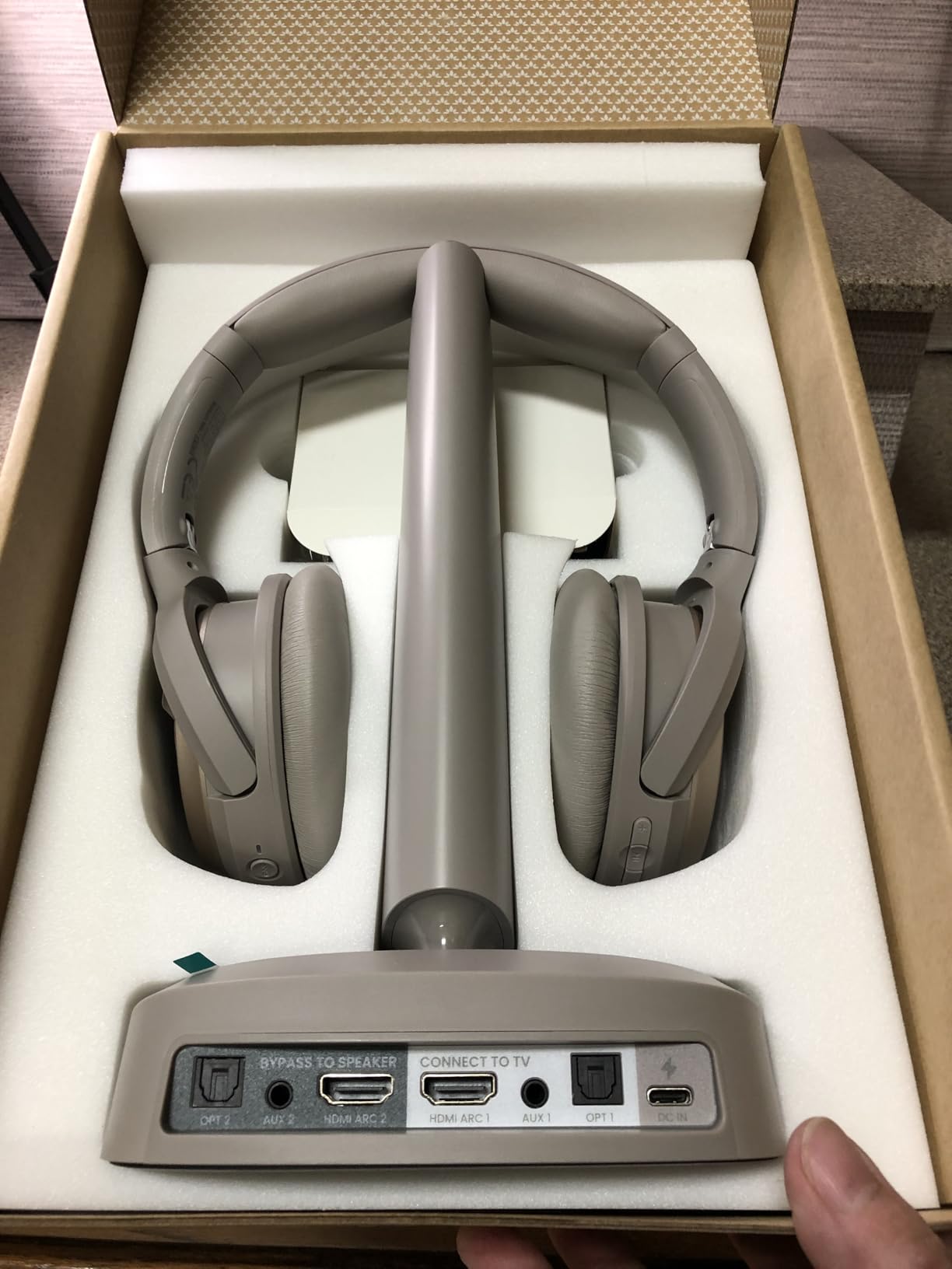 Avantree Personalized Hearing Profile Wireless TV Headphones for Seniors, Left & Right Ear Adjustment, Clearer Dialogue, HDMI ARC & Soundbar Passthrough, 60Hrs, Replaceable Battery - Crescendo Me customer photo 2