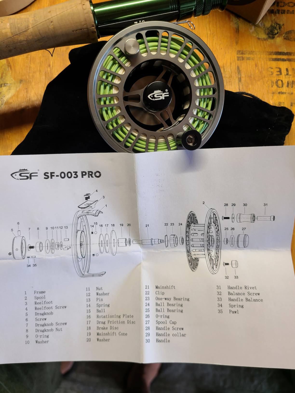 SF SF-003 Pro Fly Fishing Reel for Freshwater, CNC Precision Machining Process, Mid Arbor Design customer photo 2