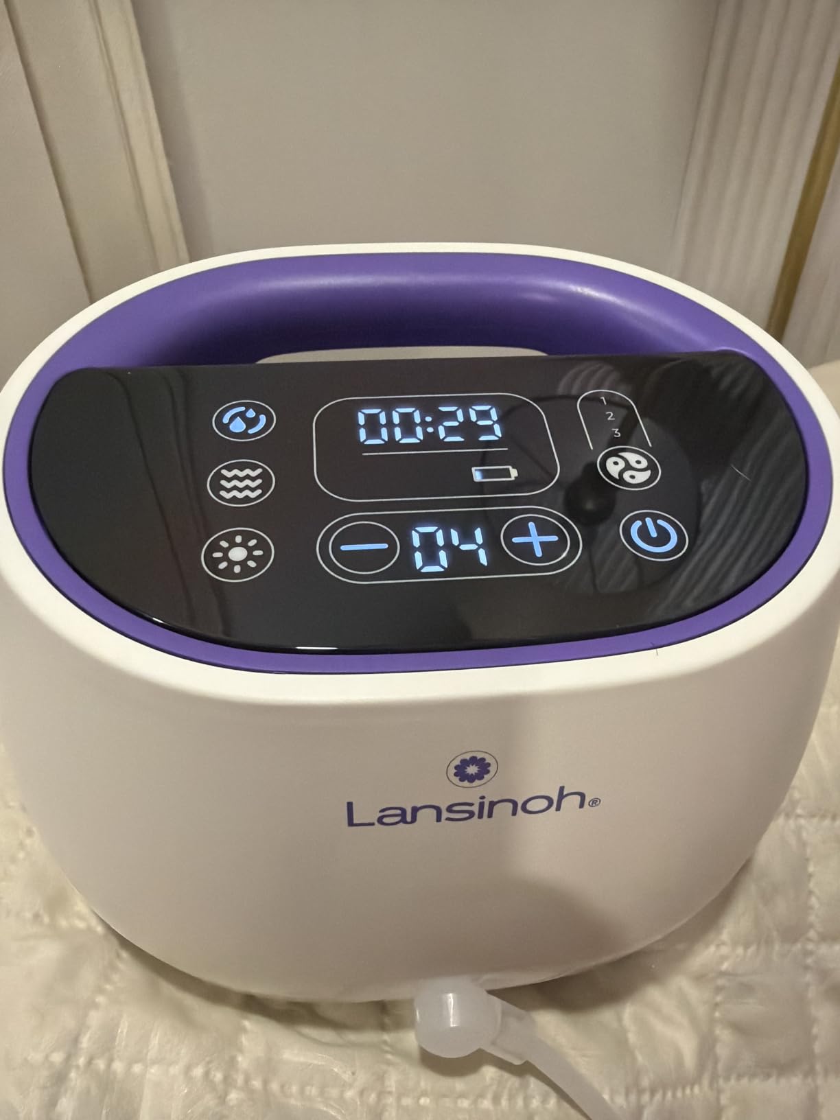 Lansinoh NaturalWave Double Electric Breast Pump, Hospital-Grade Suction with 12 Levels, 5 Flange Sizes & Baby-Mimicking Motion customer photo 1