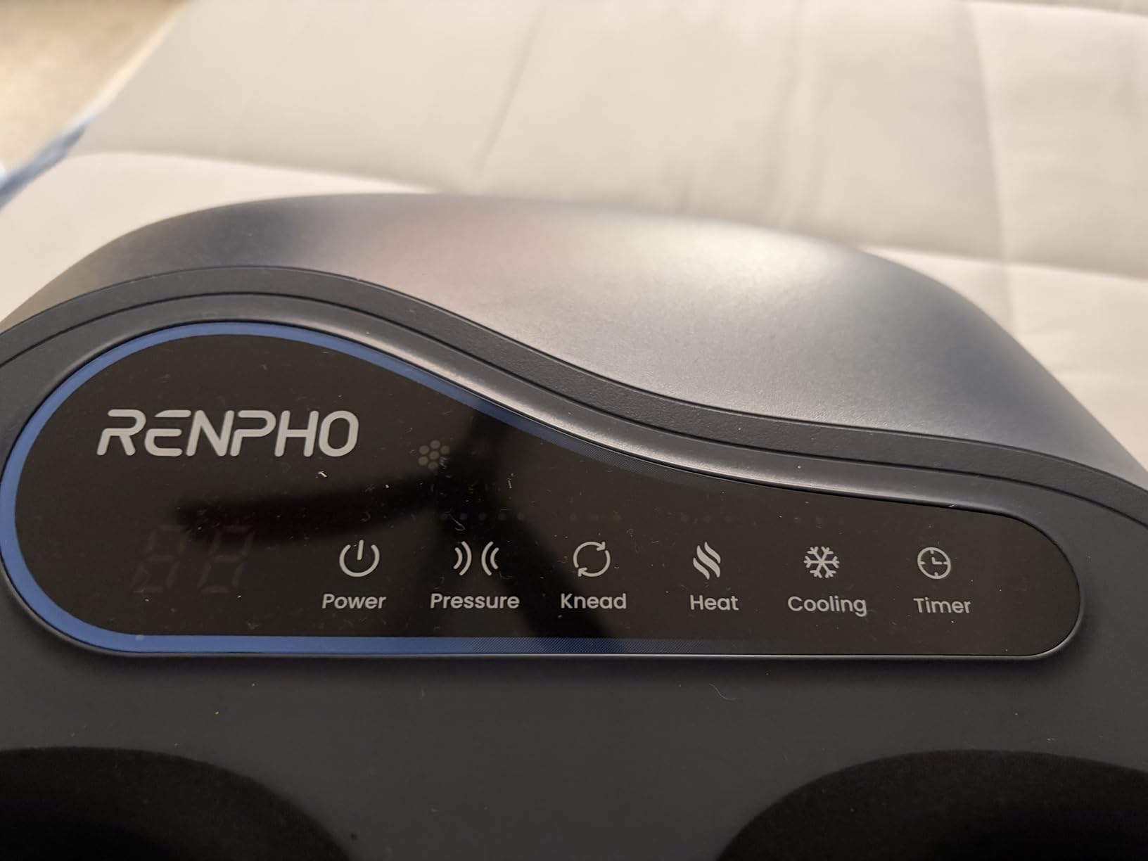 RENPHO Thermacool 2-in-1 Foot Massager with Heat & Cold, FSA Eligible HSA Store Eligible Items, Soccer Gifts, 3 Kneading & 5 Compression for Neuropathy and Plantar Fasciitis, Up to Men's US Size 13 customer photo 1