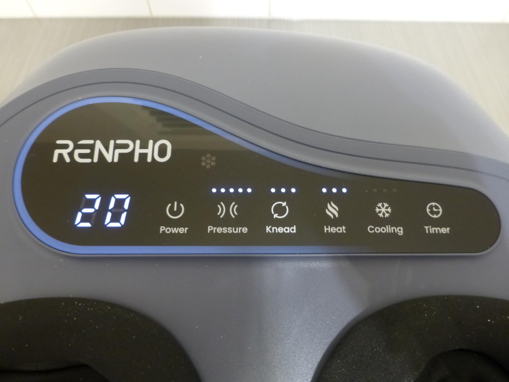 RENPHO Thermacool 2-in-1 Foot Massager with Heat & Cold, FSA Eligible HSA Store Eligible Items, Soccer Gifts, 3 Kneading & 5 Compression for Neuropathy and Plantar Fasciitis, Up to Men's US Size 13 customer photo 2
