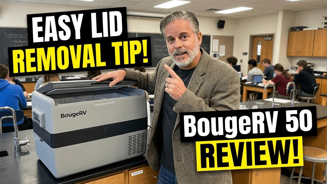 BougeRV 12 Volt Portable Refrigerator, 41 Quart Dual Zone Car Fridge Freezer with APP Control, Compressor Cooler 12/24V DC, 110~240V AC for Overlanding, Camping, Travel, RV(2026 New Model: Rocky V3.0) customer photo 1