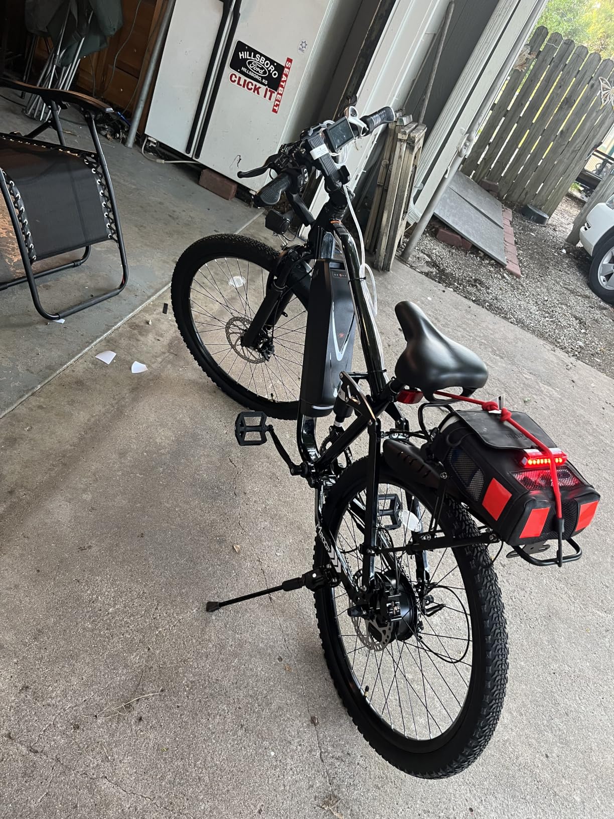 ESKUTE M200F Electric Bike for Adults - 27.5 inch Tire Mountain E-Bike, 1500W Peak Brushless Motor 31+MPH, 48V 20.8Ah Removable Battery, Up to 80 Miles, Step Over Commuter E-MTB, Full Suspensions customer photo 1
