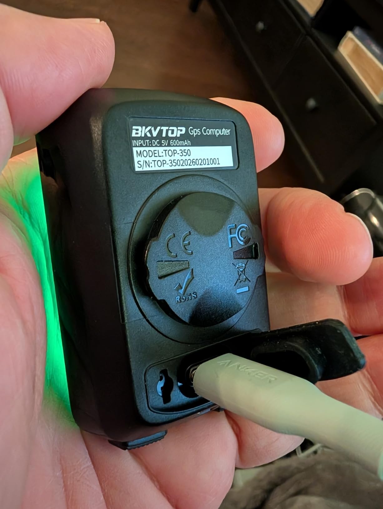 GPS Bike Computer Wireless Cycling Computer with Green Auto Backlight, 2.4 Inch Easy to Read LCD Speedometer Odometer, IPX7 Waterproof, Auto Start Stop for Road Mountain Bike MPH KMH customer photo 2
