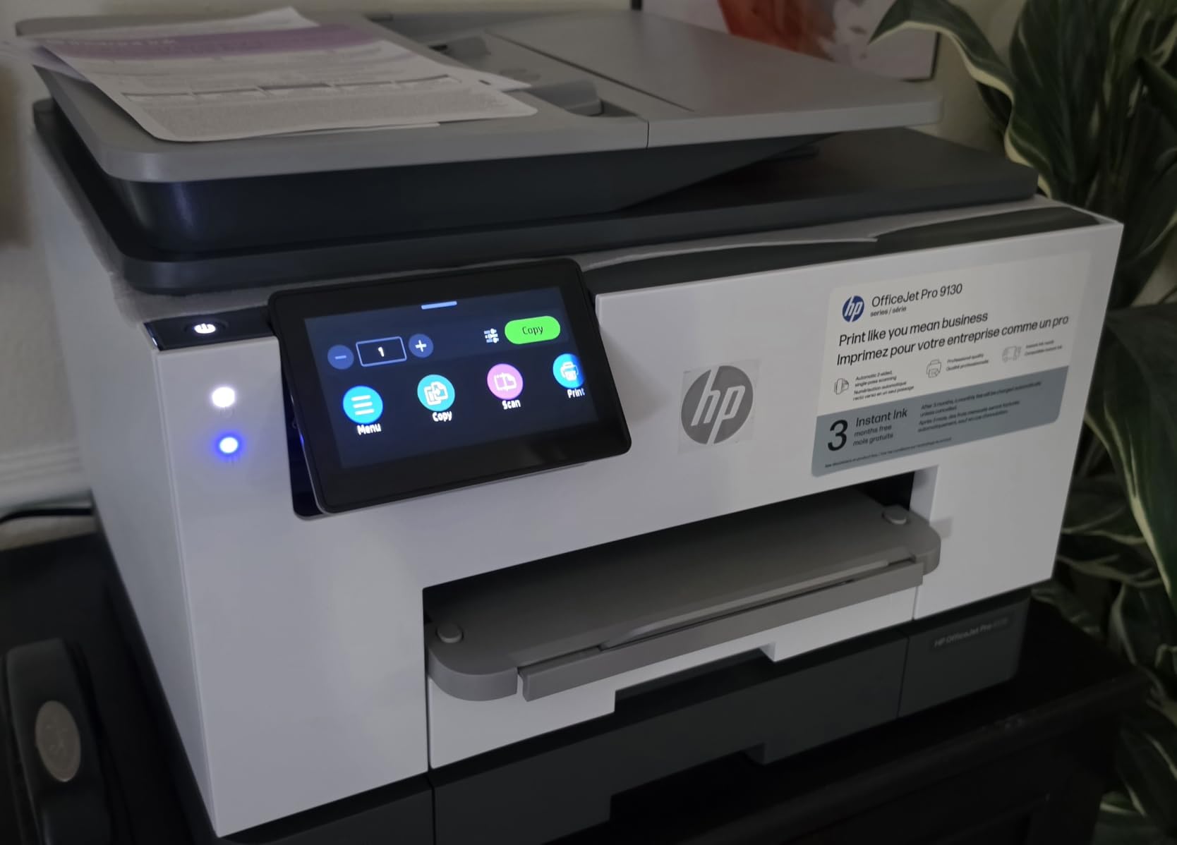 HP OfficeJet Pro 9135 Wireless All-in-One Color Inkjet Printer, Print, Scan, Copy, Fax, ADF, Duplex Print/scan, Best-for-Office, 3 Month Trial of Instant Ink Included, AI-Capable (C2WM0A) customer photo 1