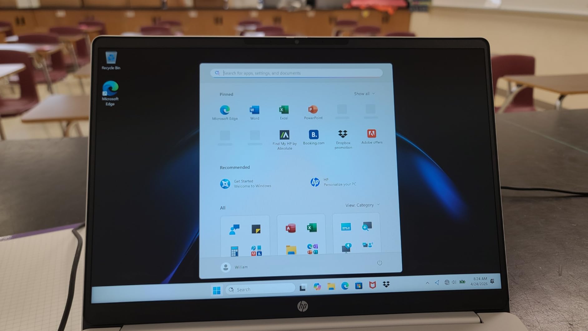 HP OmniBook 3 14 inch Next Gen AI PC, 2K Display, Snapdragon X X1-26-100, 16 GB RAM, 512 GB SSD, Qualcomm Adreno GPU, Windows 11 Home, Glacier Silver customer photo 1
