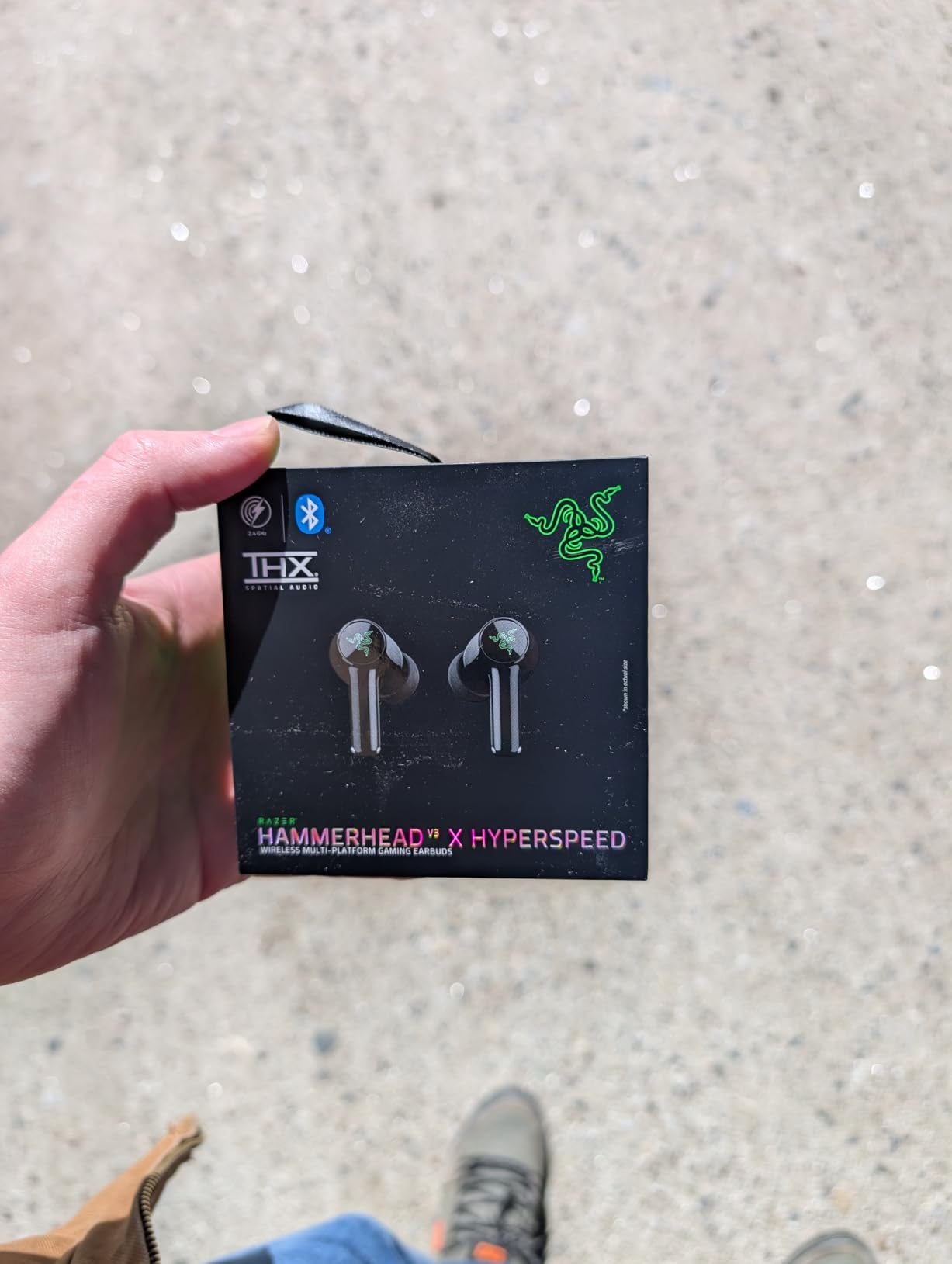 Razer Hammerhead V3 X HyperSpeed Wireless Multi-Platform Gaming Earbuds - 2.4GHz & Bluetooth 5.3, Up to 35 Hr Battery, THX Spatial Audio, for Smartphones, PC, Laptop, Tablet, PS5, Steam Deck customer photo 2