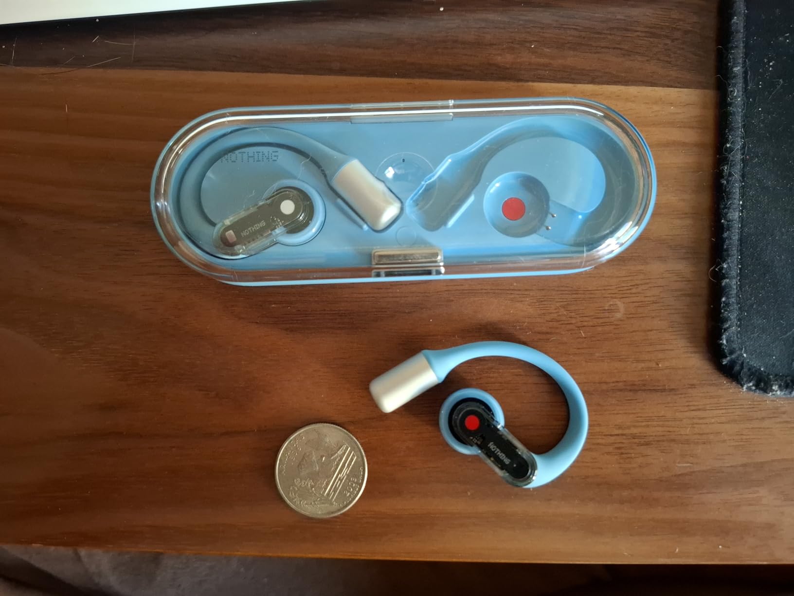 Nothing Ear (Open) Open Ear Headphones, Ultra-Light with Adjustable Earhooks, Multipoint Connection Bluetooth Earbuds, Clear Voice Technology for AI Calls, IP54, Fast Charging, ChatGPT Supported customer photo 2