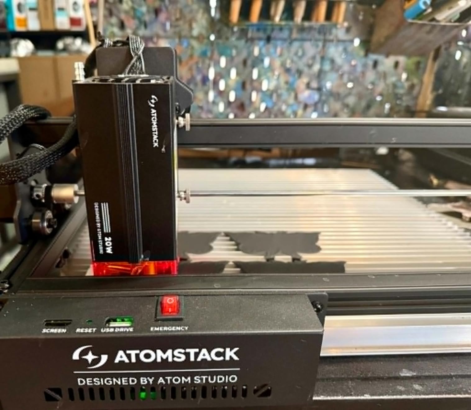 ATOMSTACK 20W A20 PRO V2 Laser Engraver, 0.06mm High Accuracy Laser Cutter for Wood, Metal, Acrylic and Glass, Professional DIY Laser Engraving Machine with Eye Protection customer photo 1