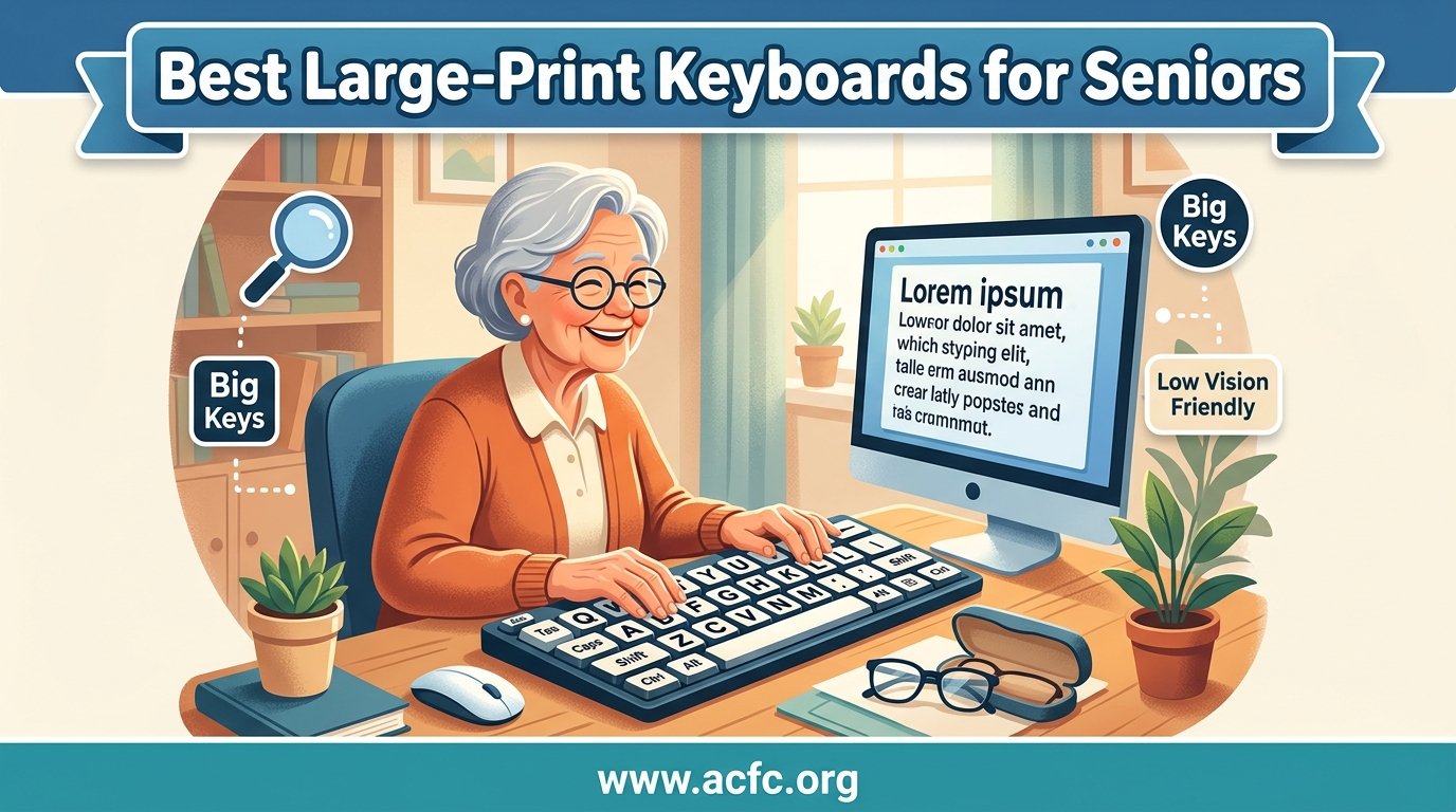 Best Large-Print Keyboards for Seniors