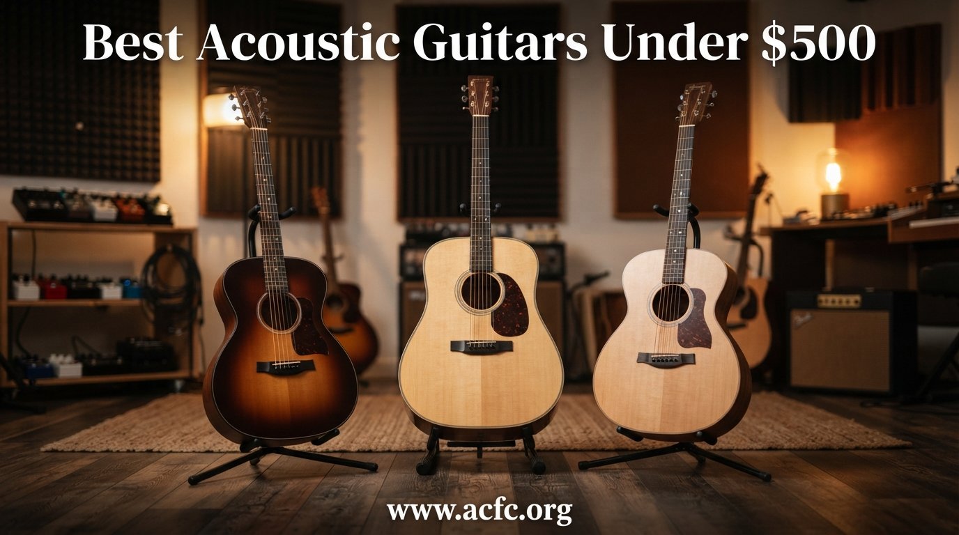 best acoustic guitars under $500