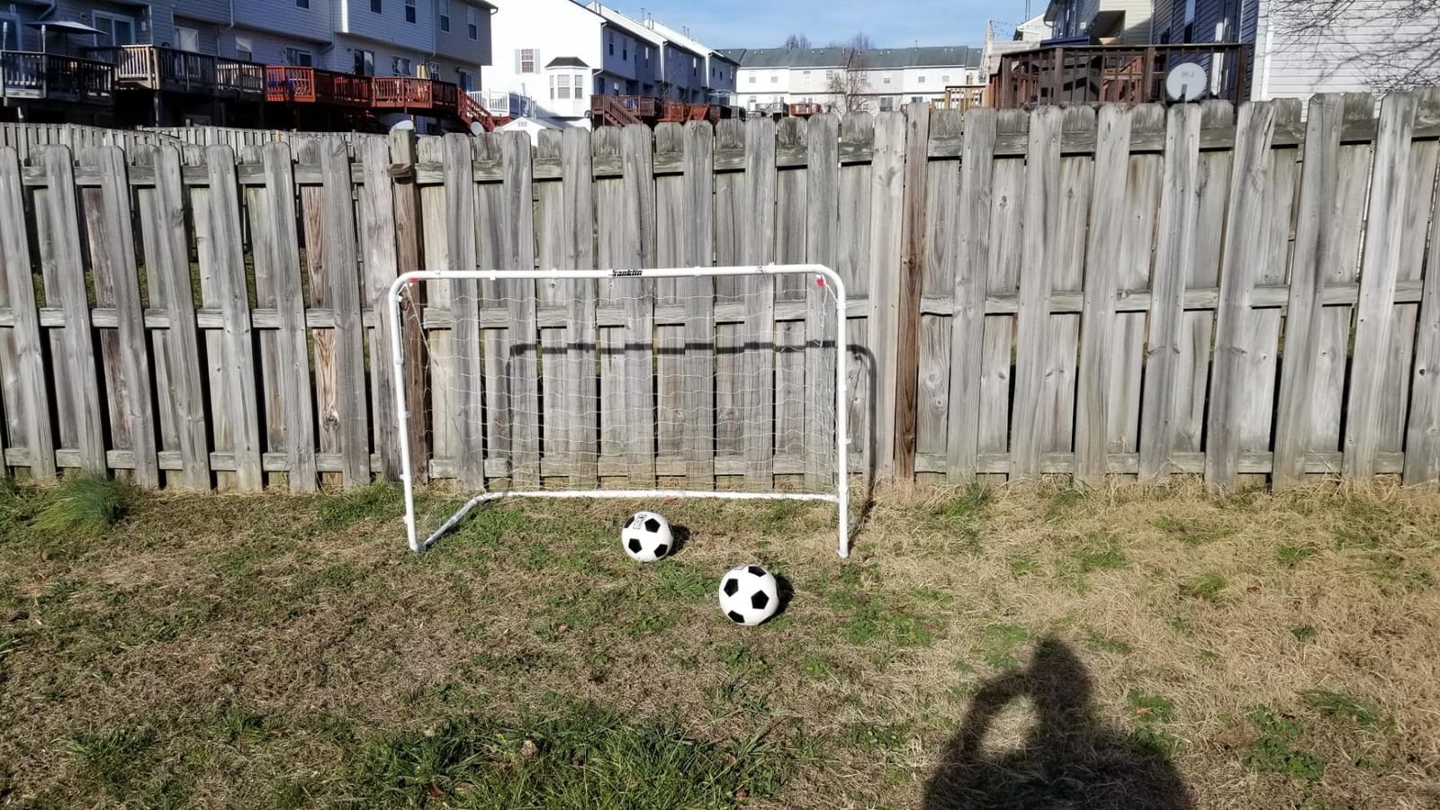Franklin Sports Competition Soccer Goals - Backyard Portable Steel Soccer Goals - Adult + Youth Soccer Goal with Net + Ground Stakes Included - Multiple Sizes + Colors customer photo 2