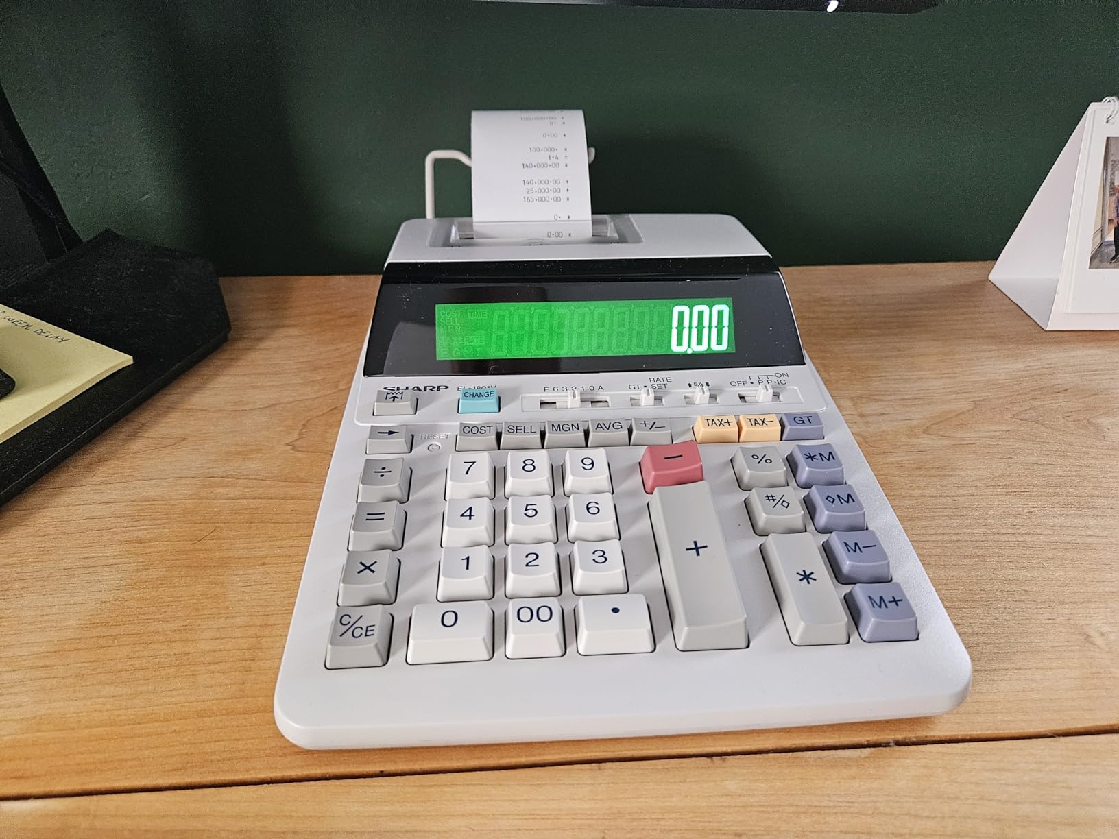 Sharp EL-1801V Ink Printing Calculator, 12-Digit LCD, AC Powered, Off-White, Ideal for Business & Office Use customer photo 1