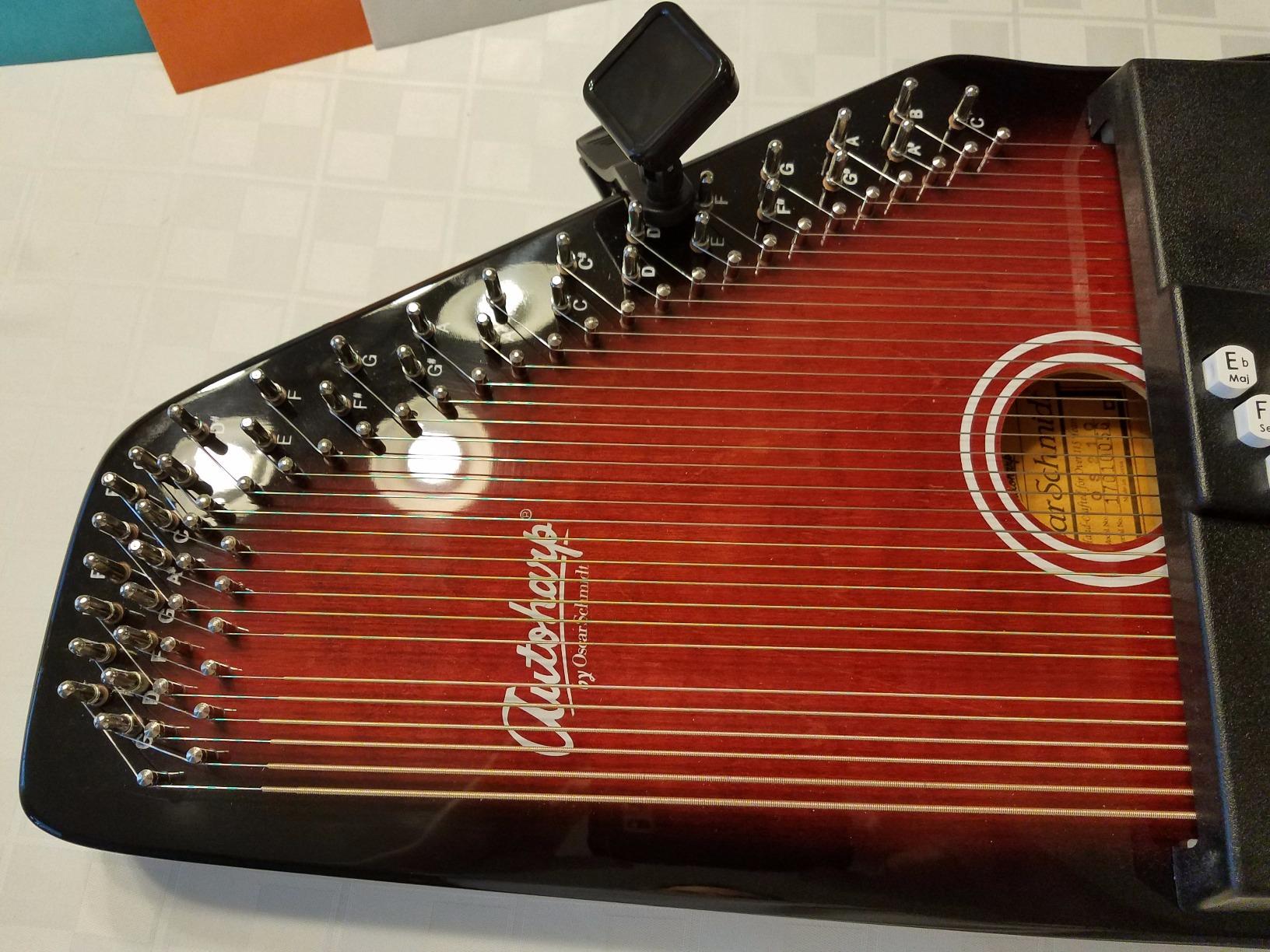 Autoharp by Oscar Schmidt 21 Chord Maple Body Autoharp | Rock maple pin block customer photo 2