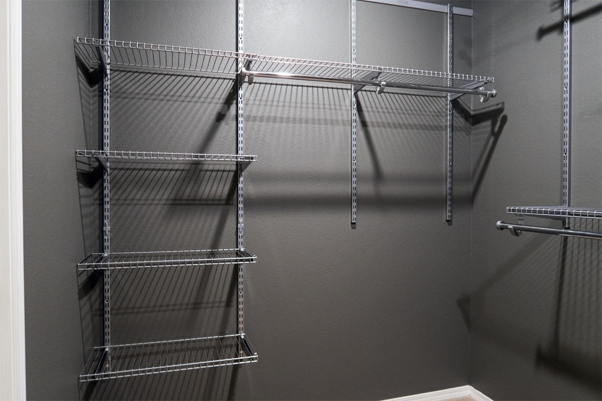 Rubbermaid Configurations Deluxe Custom Closet Kit 4-8 Ft. Adjustable Metal Wire Shelving Titanium Finish Expandable Organization System customer photo 1