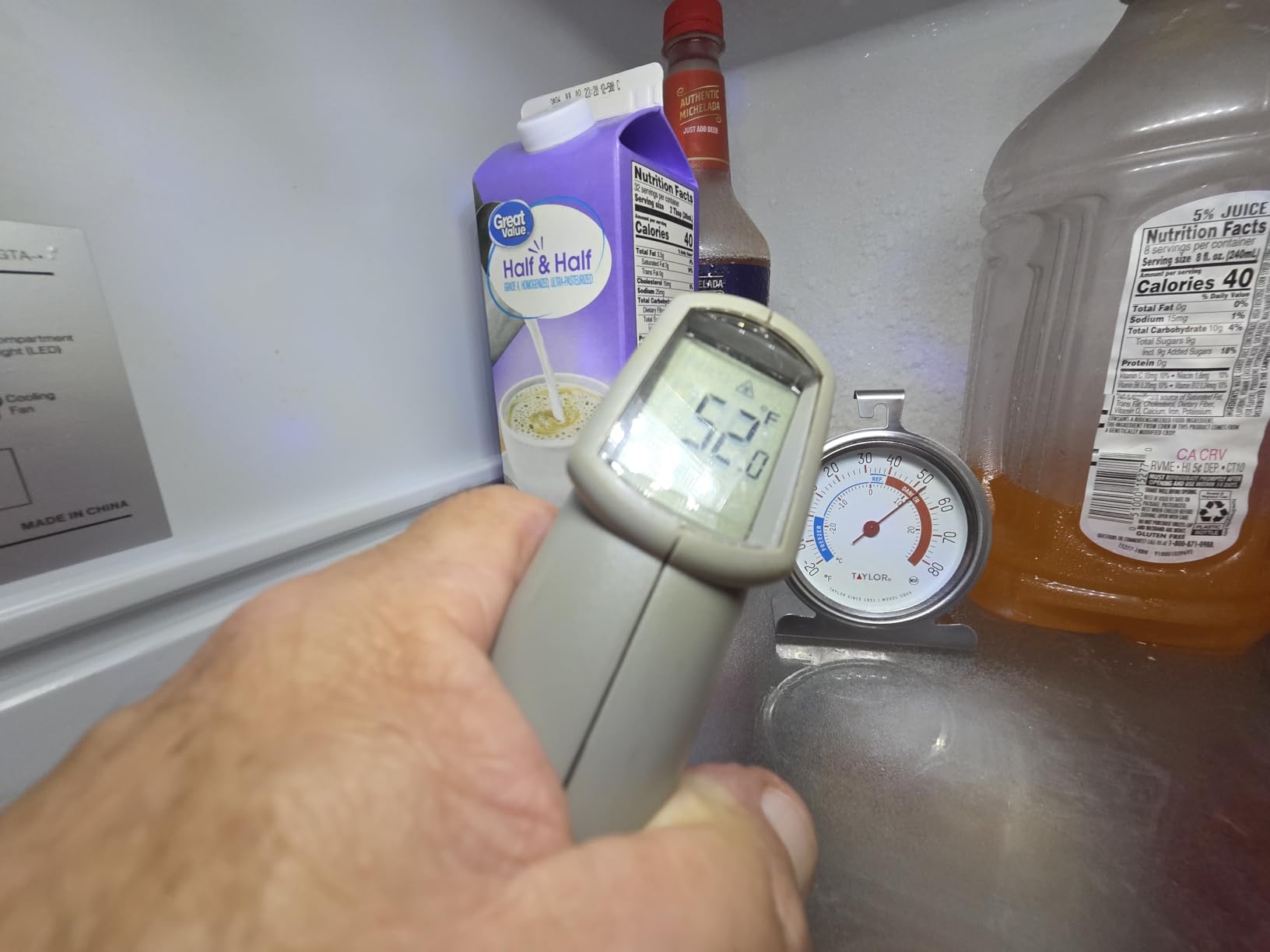 Taylor 5924 Large Dial Kitchen Refrigerator and Freezer Analog Thermometer, 3-Inch Dial, Easy to Read, Silver Finish, Accurate Temperature Monitoring customer photo 2