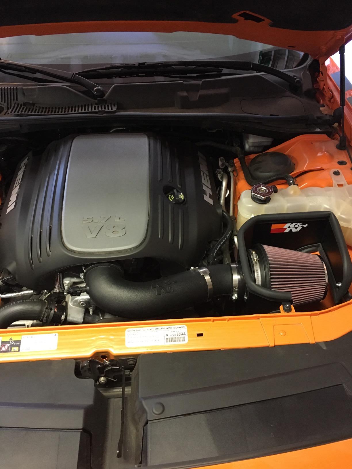 K&N Cold Air Intake System: High-Flow Air Filter, Increase Performance & Acceleration: Compatible with 2005-2019 Chrysler/Dodge: 300C, Challenger, Charger, Magnum, 57-1542 customer photo 2
