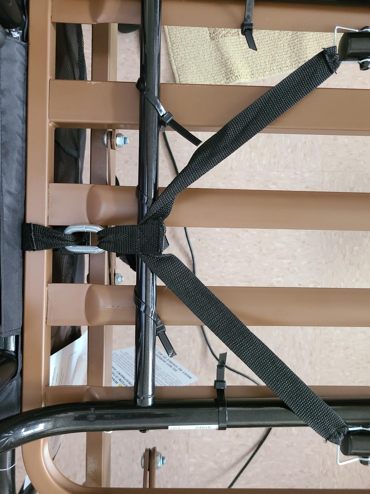 Stander EZ Adjust Bed Rail, Adjustable Senior Bedrail and Safety Assist Railing for Elderly Adults with Organizer Pouch, ASTM Safety Approved Guard-Rail, Black customer photo 1
